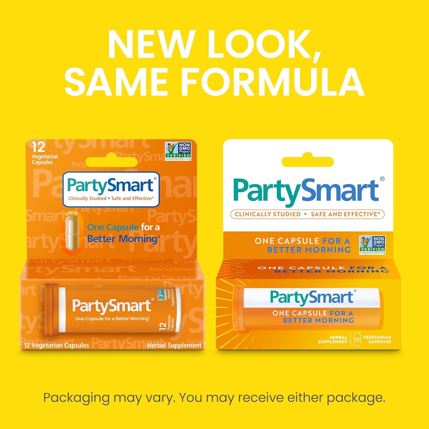 Himalaya PartySmart, 12 Capsule Tube - Alcohol Breakdown Liver Support for a Better Morning After Drinking - Plant Based, Vegan, Non-GMO, Gluten Free, Clinically Studied