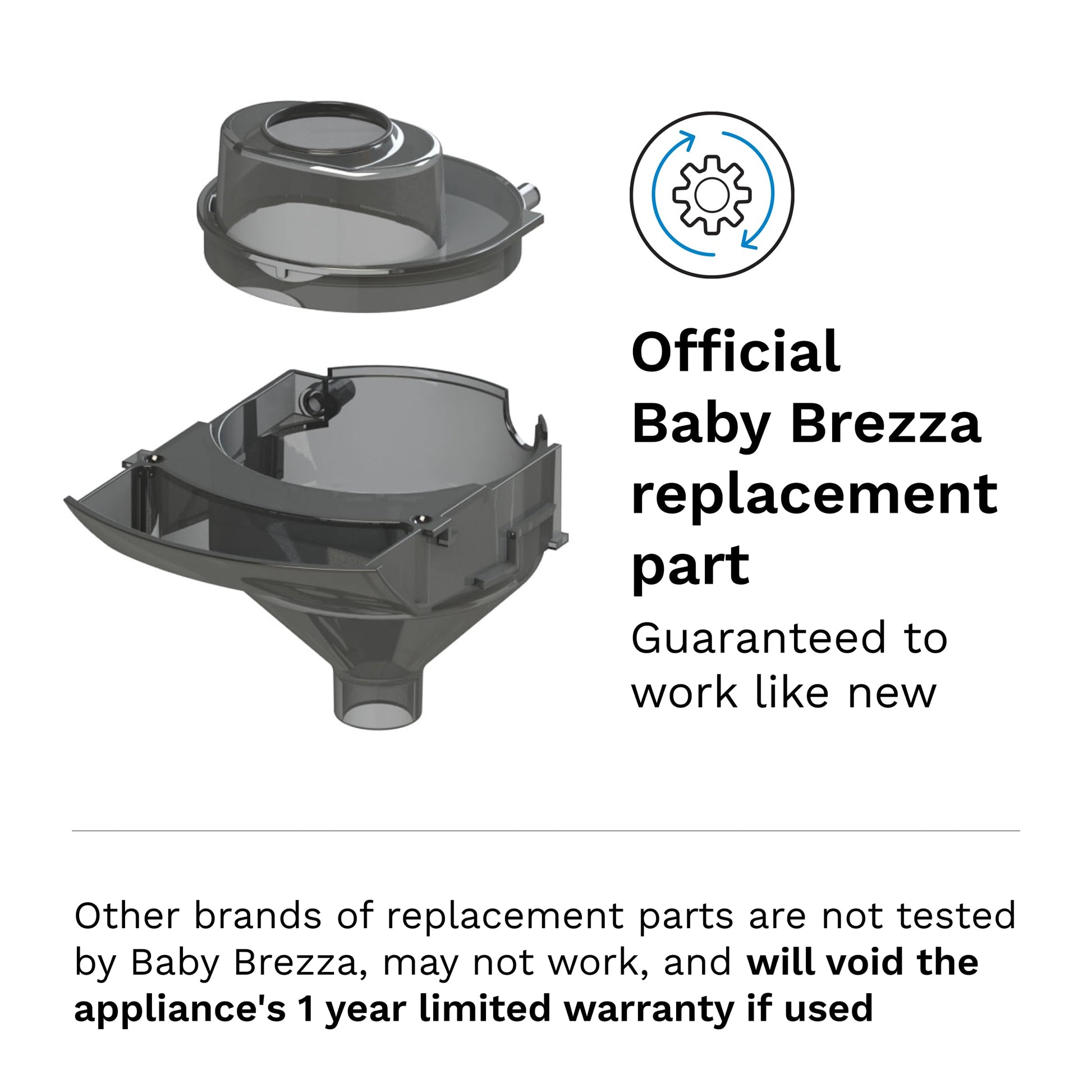 Baby Brezza Formula Pro Advanced Replacement Funnel & Cover