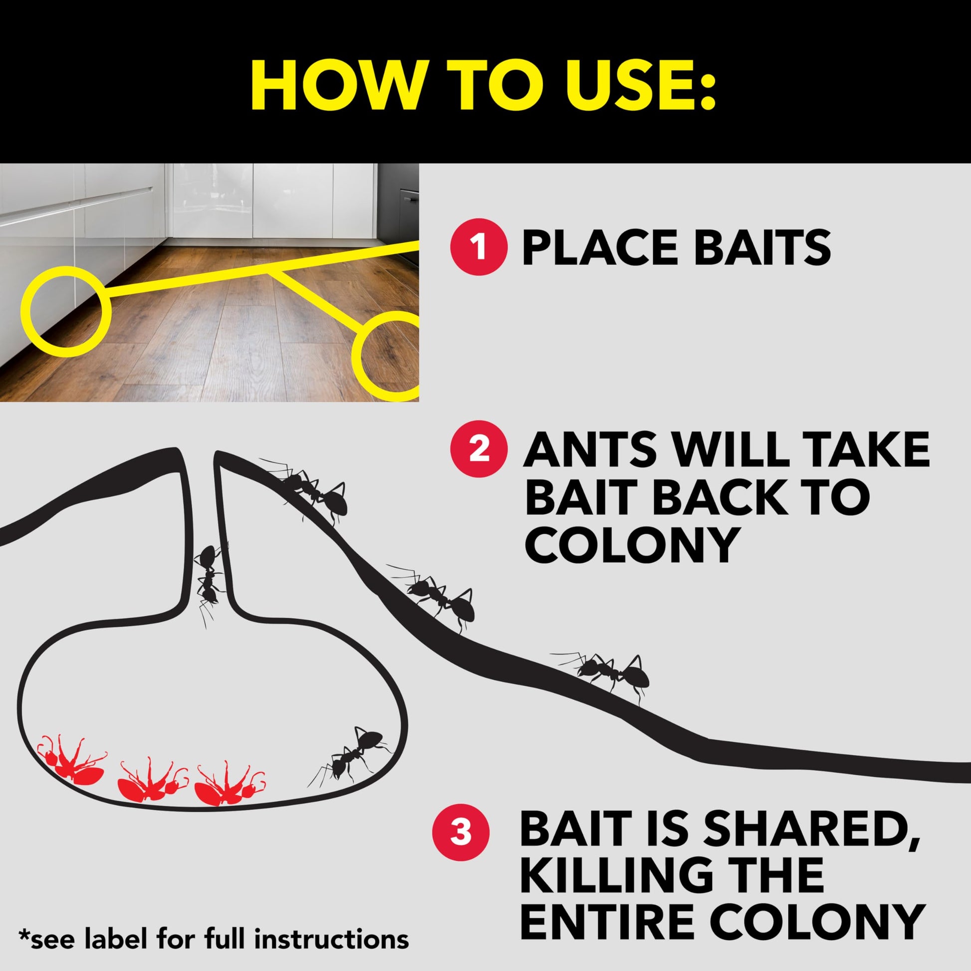 Raid Ant Killer Baits, Child Resistant Bug Killer for Indoor Home Use, 0.24 Oz, 8 Count