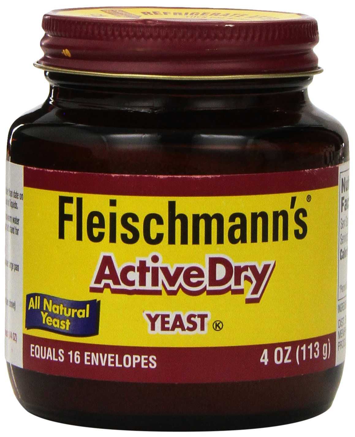 Fleischmanns Hefe, Trockenhefe 113g Glas