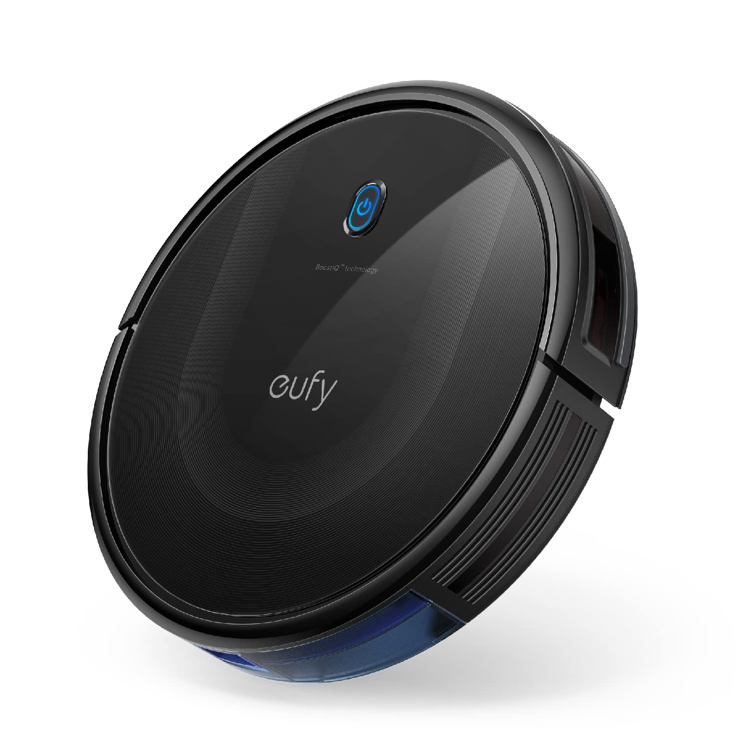 eufy Saugroboter 11S MAX, Superdünn, Starke Saugkraft, Leise, Selbstaufladender Staubsaugerroboter, Reinigt Hartböden bis mittelhohe Teppiche, Schwarz