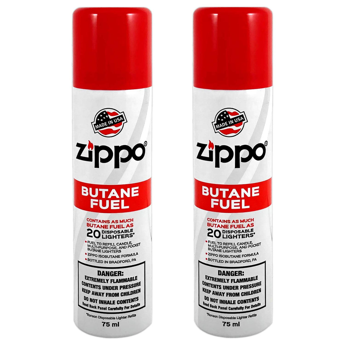 Zippo Butangas 75 Milliliter / 2.5 Ounces (2er-Pack)