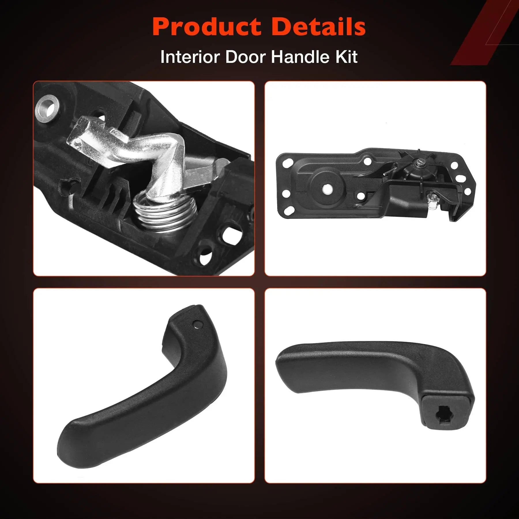 Interior Door Handle Front Left Drivers Side Compatible with 2007-2014 Chevy Silverado 1500/2500/3500 Tahoe Suburban Avalanche GMC Sierra Yukon Cadillac Escalade ESV/EXT,Replaces OEM# 20833606, 80374