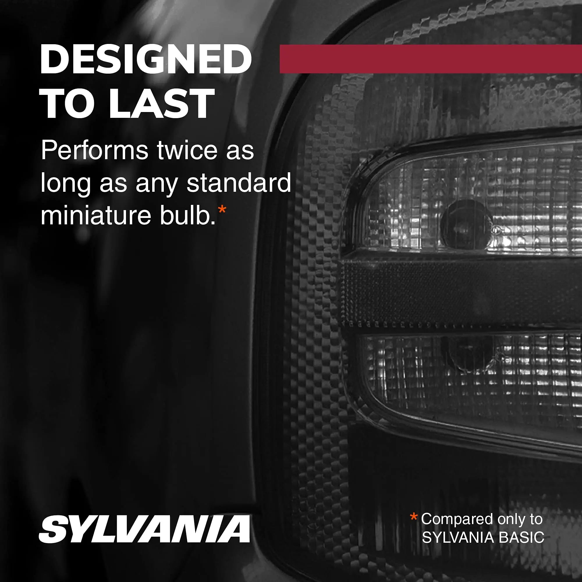SYLVANIA - 3057 Long Life Miniature - Bulb, Ideal for Daytime Running Lights (DRL) and Back-Up/Reverse Lights (Contains 2 Bulbs)