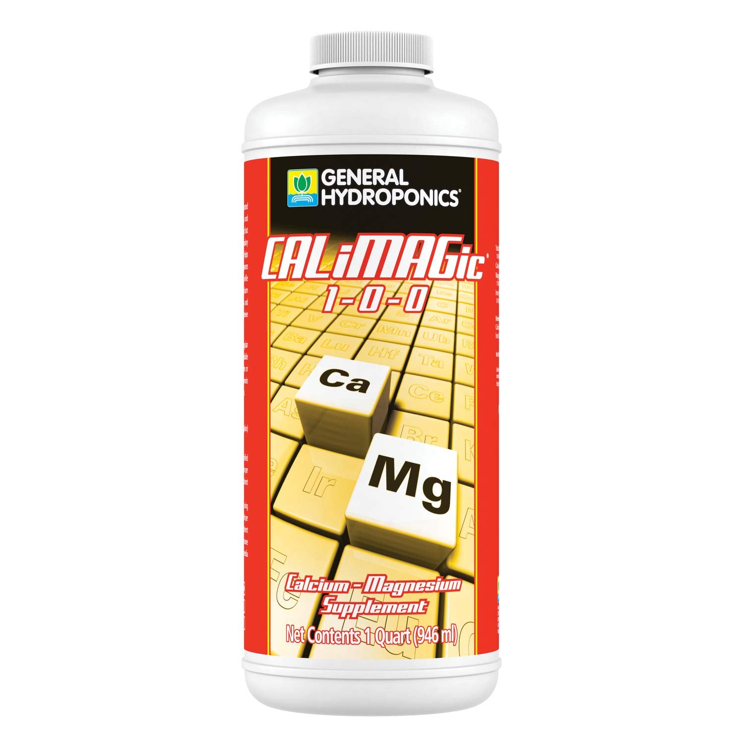General Hydroponics CALiMAGic 1-0-0, konzentrierte Mischung aus Calcium & Magnesium, behebt Mangel an sekundären Nährstoffen, beugt Blütenendfäule & Spitzenbrand vor, rein, löslich, 1 Liter
