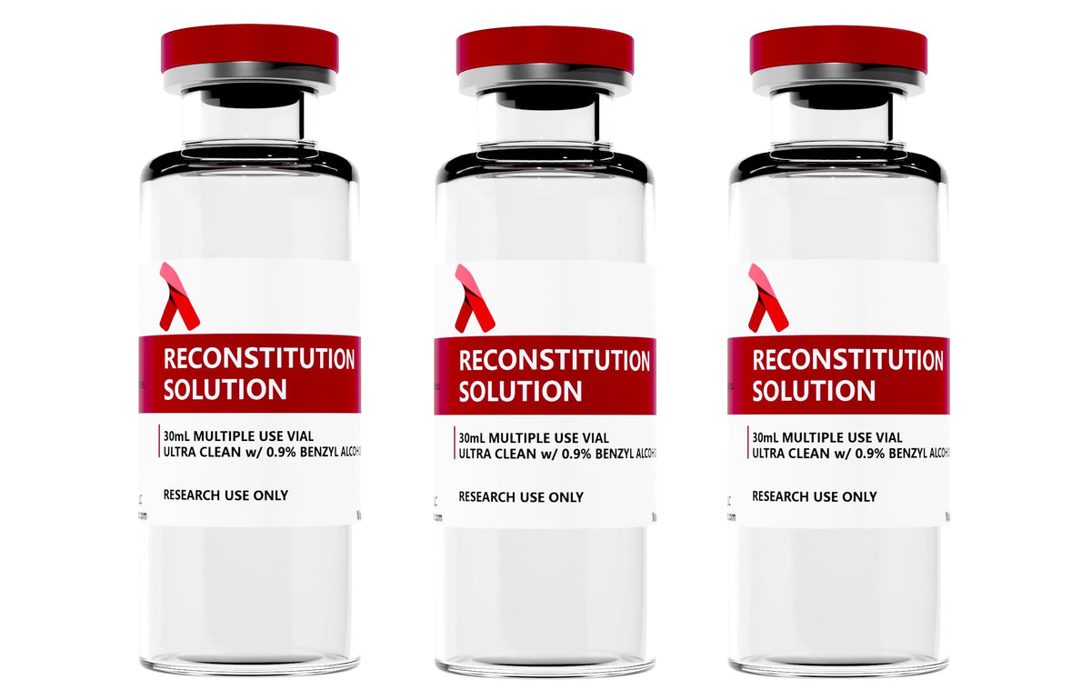 Reconstitution Solution - 3-Pack 30ml - in Premium Glass Vials | Made in USA