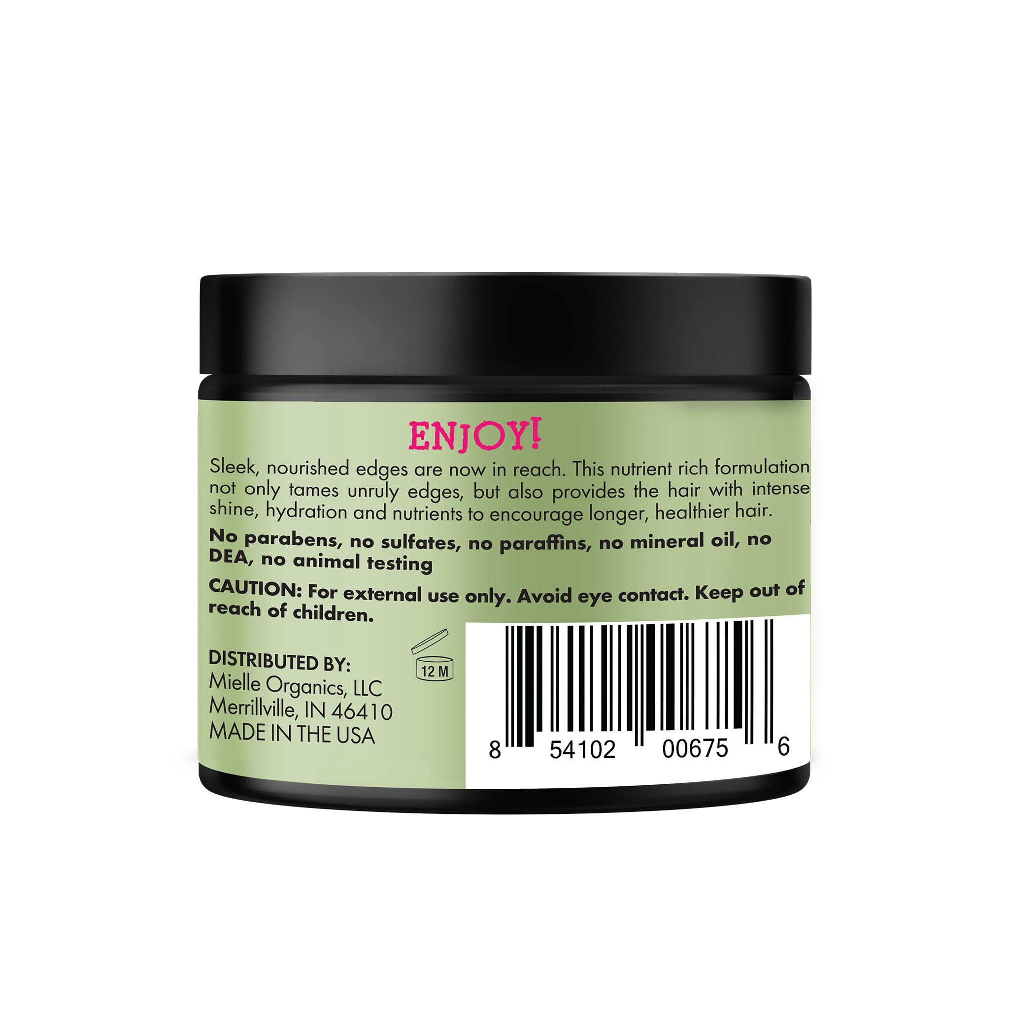Mielle Organics Rosemary & Mint Edge Control Gel - Strong Hold Hair & Edge Gel for Women & Men - Infused with Biotin, Coconut & Babassu Oil to Encourage Longer, Healthier Hair (2 Fl Oz)