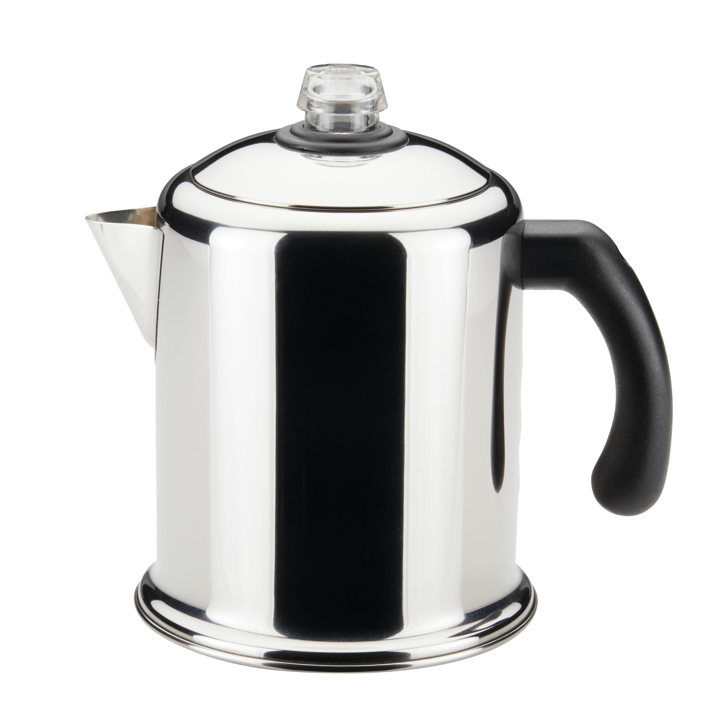 Farberware Classic Yosemite Kaffeemaschine aus Edelstahl – 8 Tassen, Silber