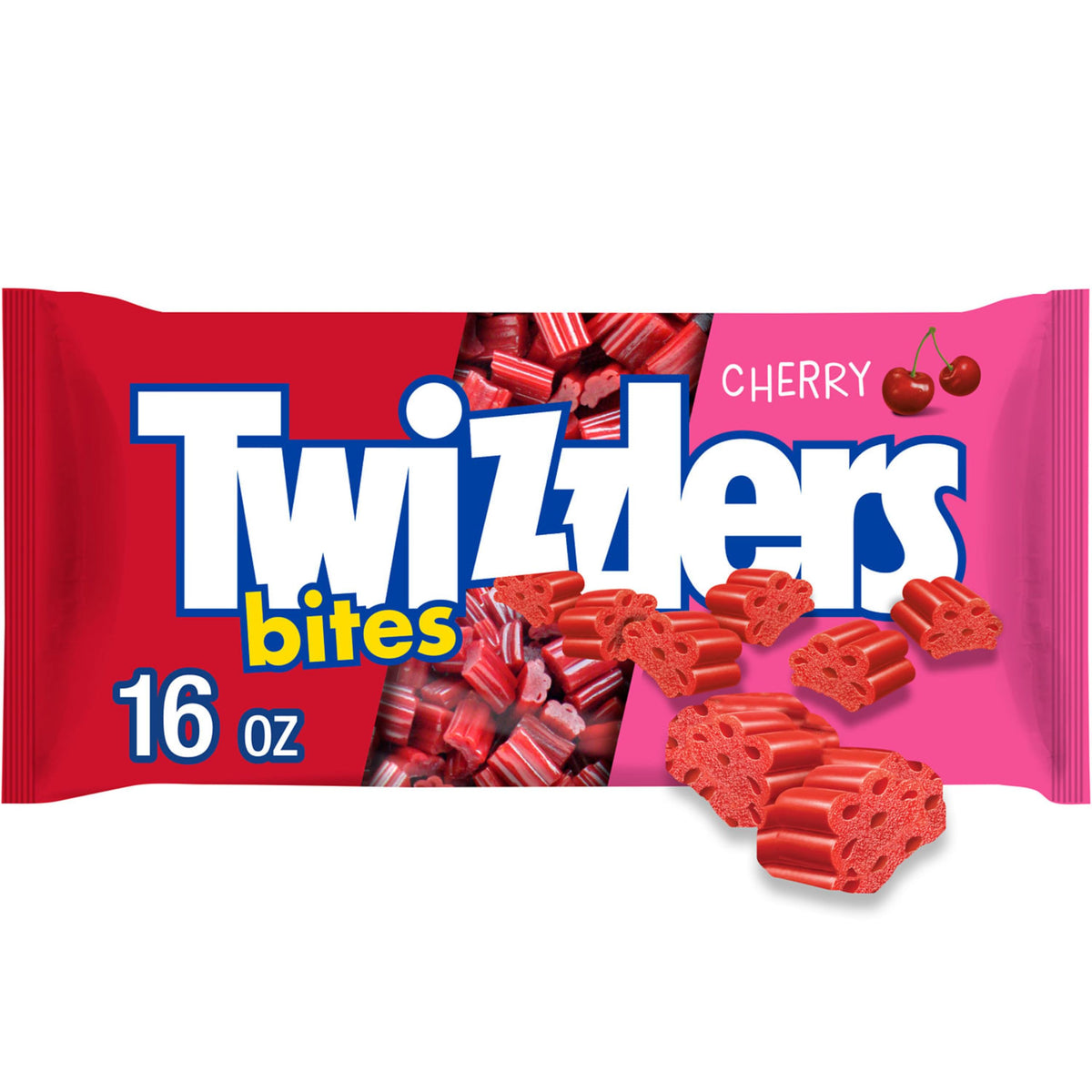 TWIZZLERS Bites Kirschgeschmack, Lakritz-Style, Kaubonbons, Beutel, 453 g