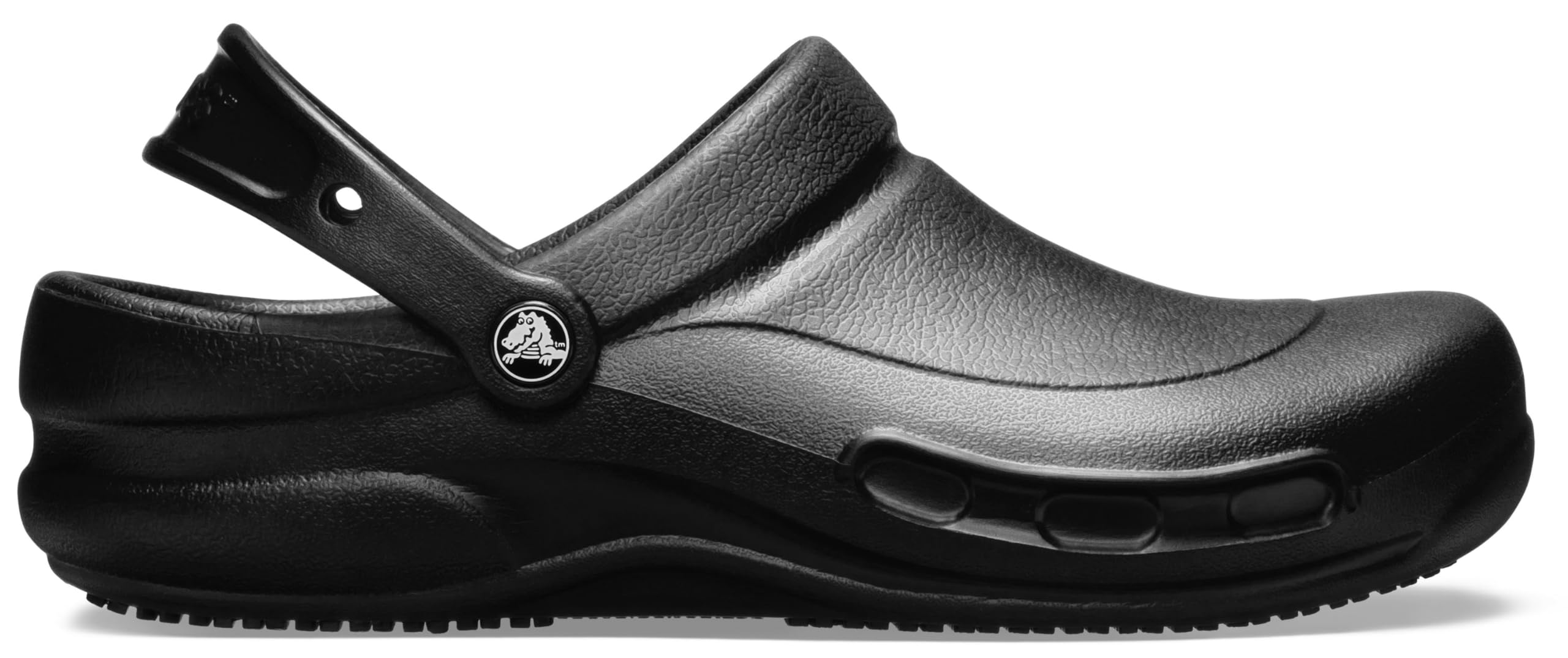 Crocs Unisex-Adult Bistro Clogs, Slip Resistant Work Shoes, Black, 10 Men/12 Women