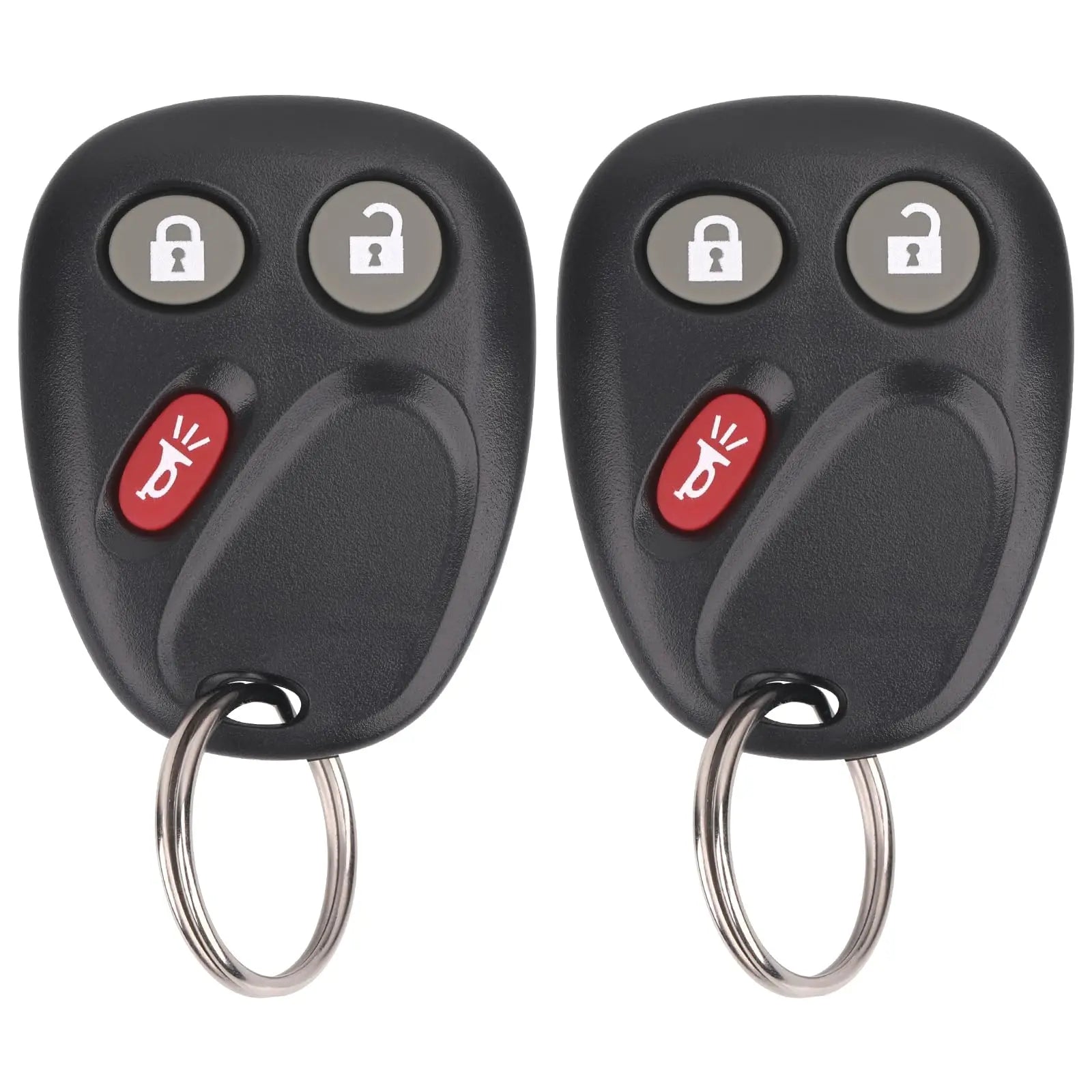 Vurkcy Keyless Entry Remote Key Fob Compatible with Chevy Tahoe Suburban Silverado Avalanche, GMC Sierra Yukon, Cadillac Escalade, Hummer H2 2003 2004 2005 2006, Replacement for LHJ011 (Pack of 2)