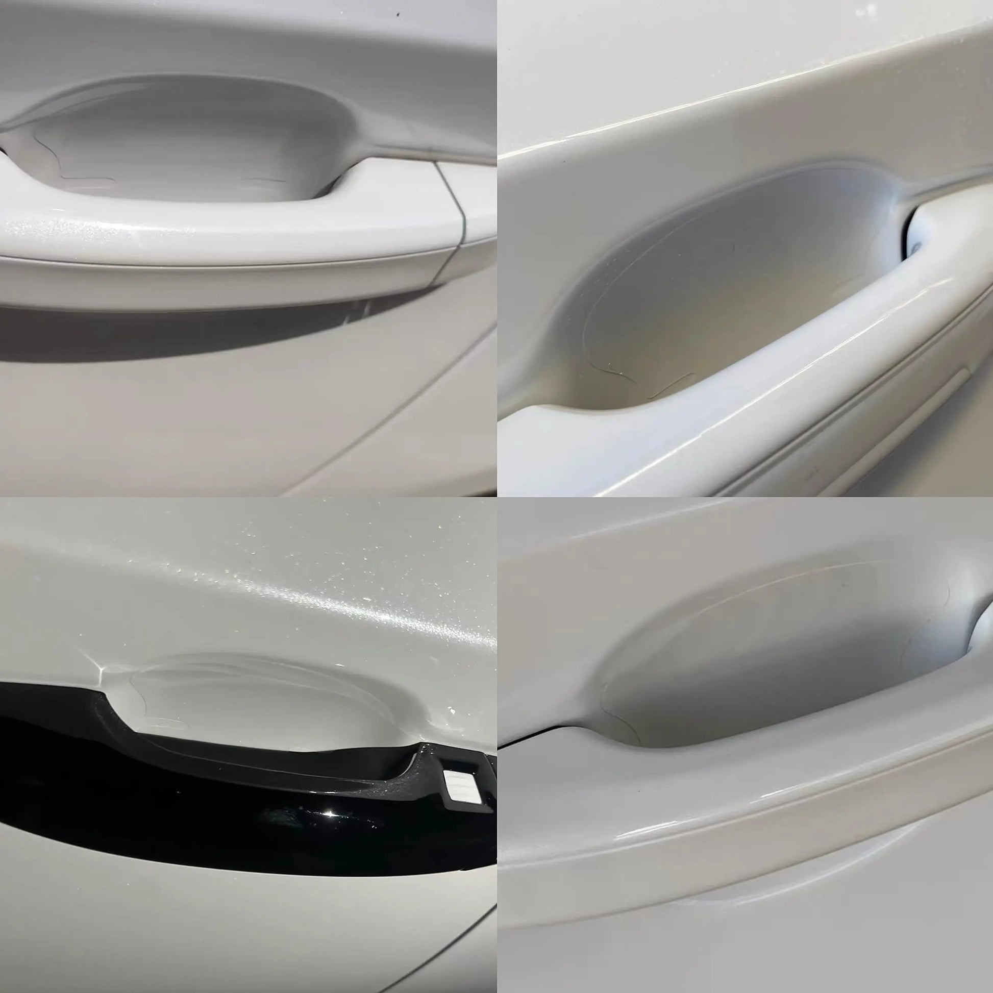 GRTHTATI 10pcs Clear Car Door Handle Scratch Potector TPU Car Door Sticker Universal Protective Films for Vehicles (Clear)