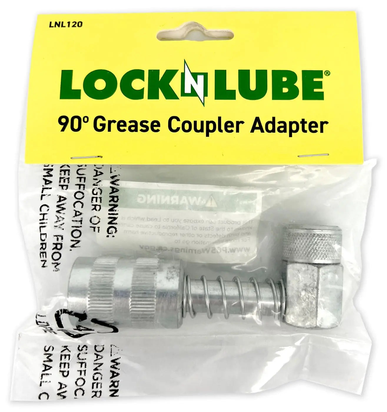 LockNLube 90 Degree Grease Coupler Adapter