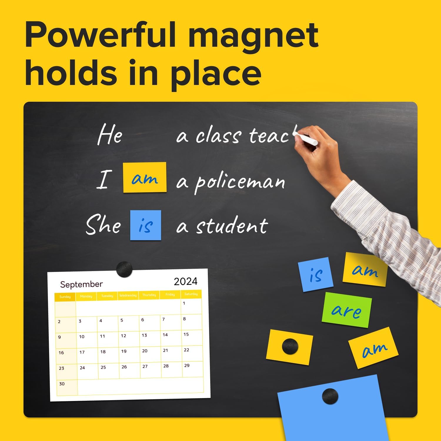 X-bet MAGNET Round Flexible Magnets with Adhesive Backing - (120pcs 0.8"x0.08") Magnetic Dots for Whiteboard, Fridge - Stickers for Planning and Organization - Teacher Must Have - Teacher Supplies