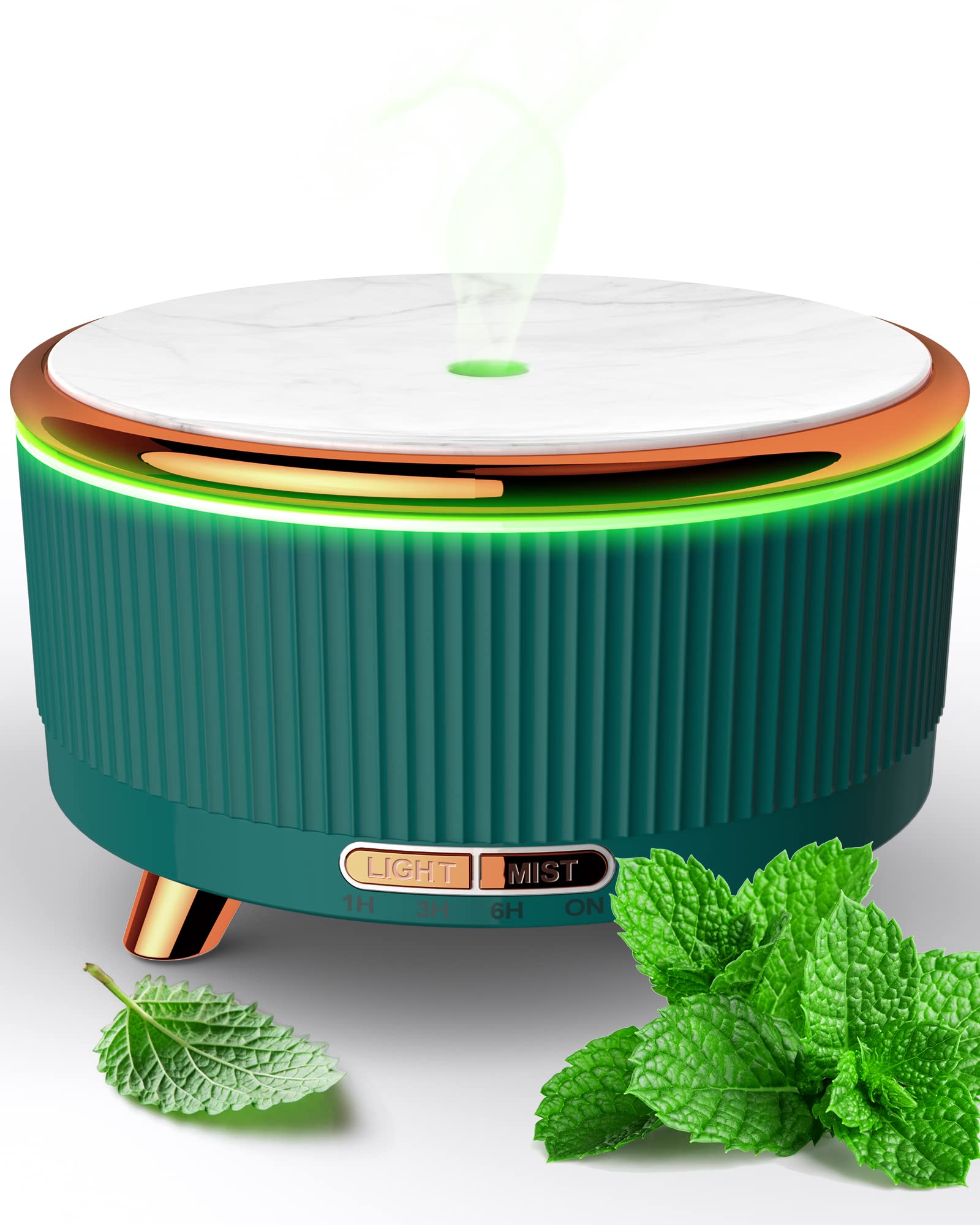 Aromatherapie Diffusor für Zuhause, Großer Diffusor für ätherische Öle, 500ml Duftlampe, 7 Farben Wechselnd