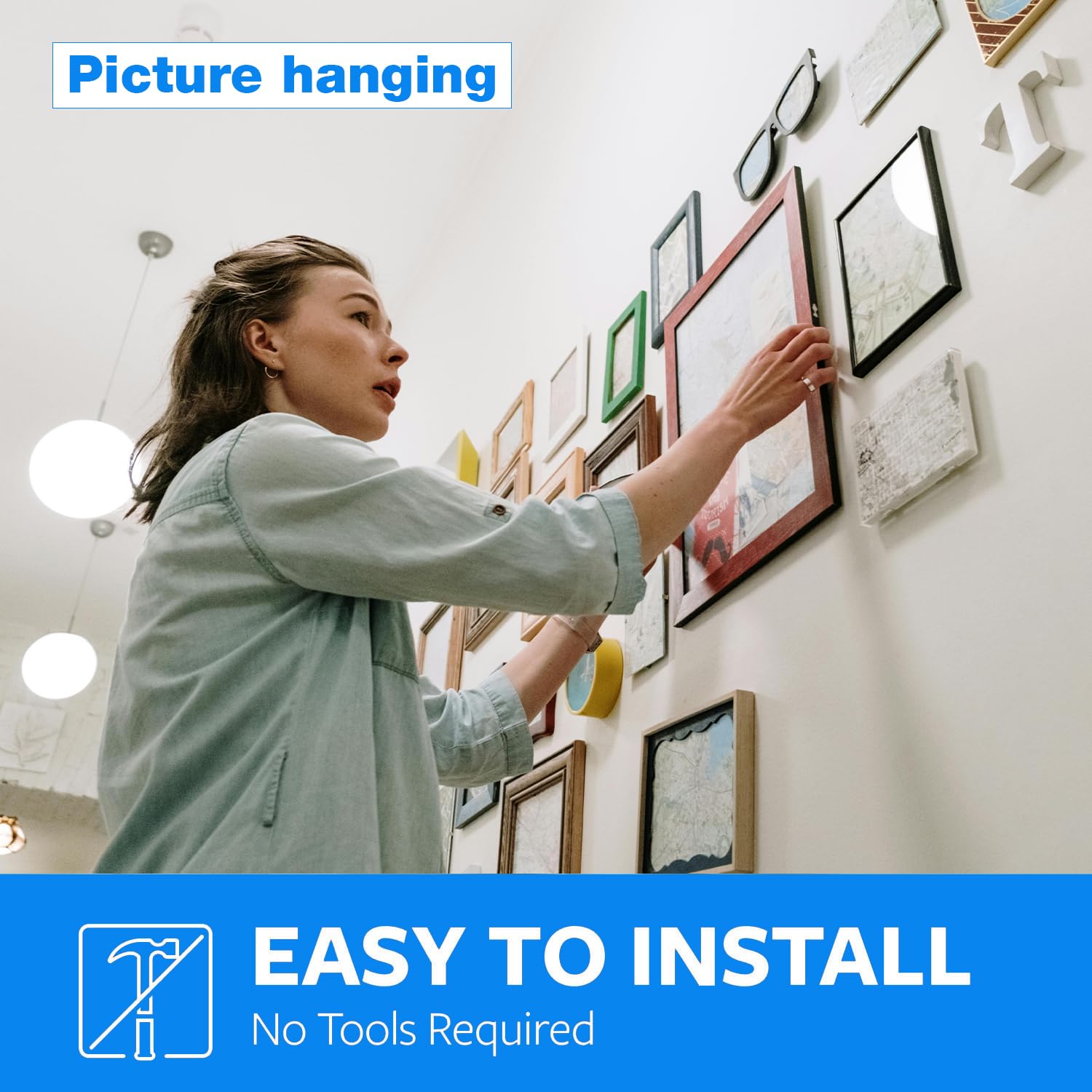 Double Sided Tape 1in x 16.5ft, Mounting Tape Heavy Duty, Removeable PE Foam Tape Strips, Strong Adhesive Tape Waterproof Free Damage for Paint Wall Picture Hanging Poster