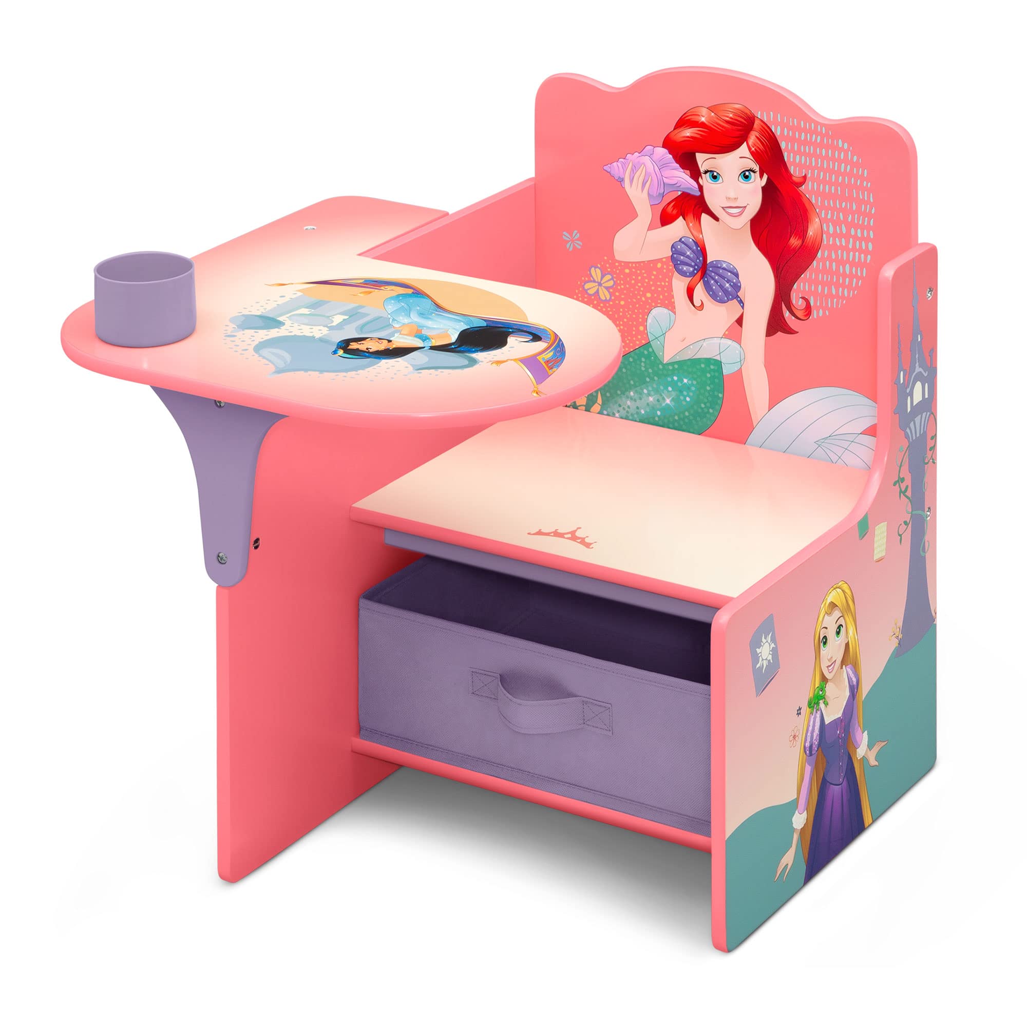 Delta Children Chair Desk with Storage Bin, Disney Princess