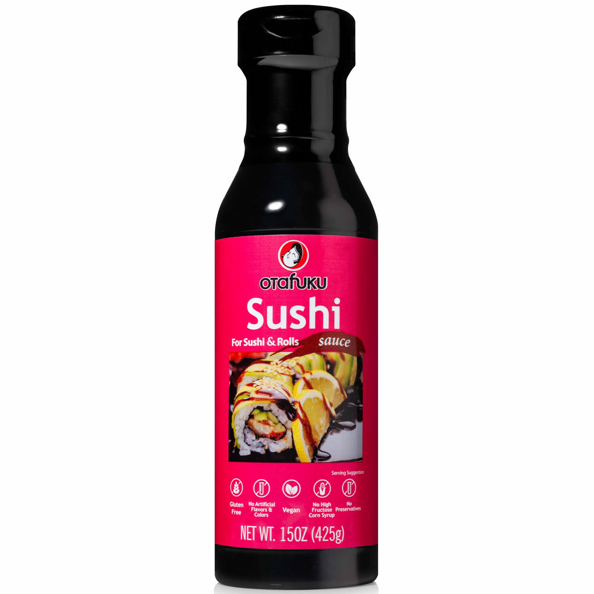 Otafuku Sushi Aal-Sauce für Sushi-Rollen, japanische Unagi-Sauce glutenfrei, 425 g