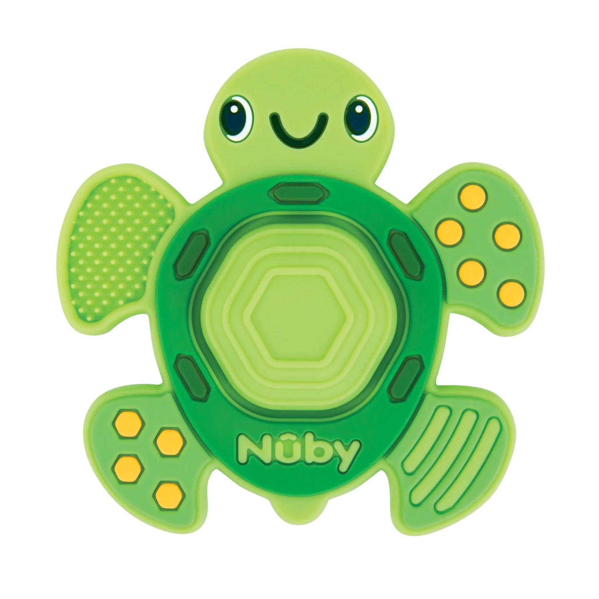 Nuby Teethe N' Pop Sensory Play Teether - Baby Teething Toy - 3+ Months - Turtle