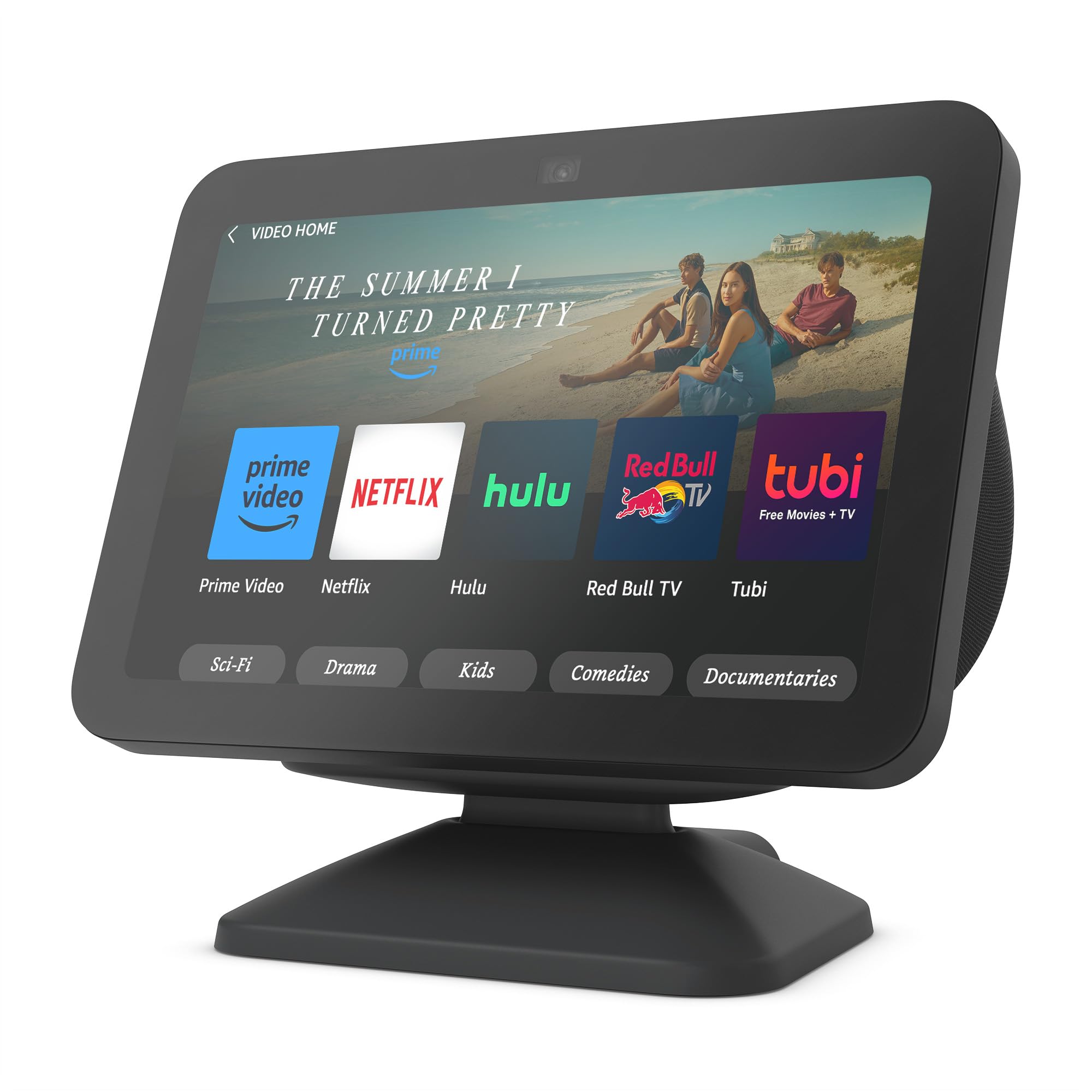 Echo Show 8 (3. Gen.) Verstellbarer Standfuß mit USB-C Ladeanschluss | Anthrazit