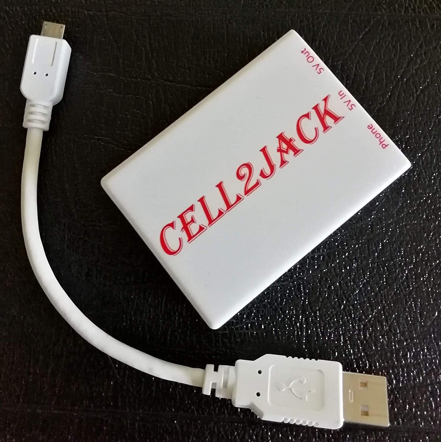 CELL2JACK - Cellphone to Home Phone Adapter, Make and Receive Cell Phone Call on Your landline Phone Free - Cell Phone to Landline Dock - Cell to Landline Converter