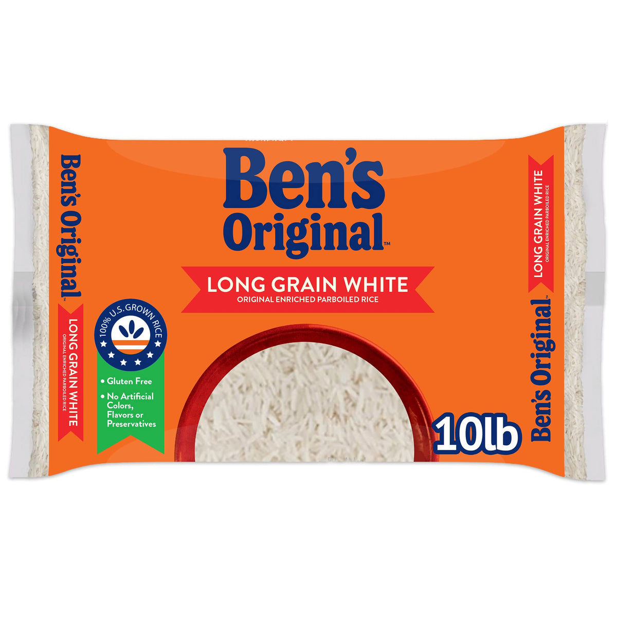 BEN'S ORIGINAL Angereicherter Langkornreis, Parboiled Reis, 4,54 kg Beutel