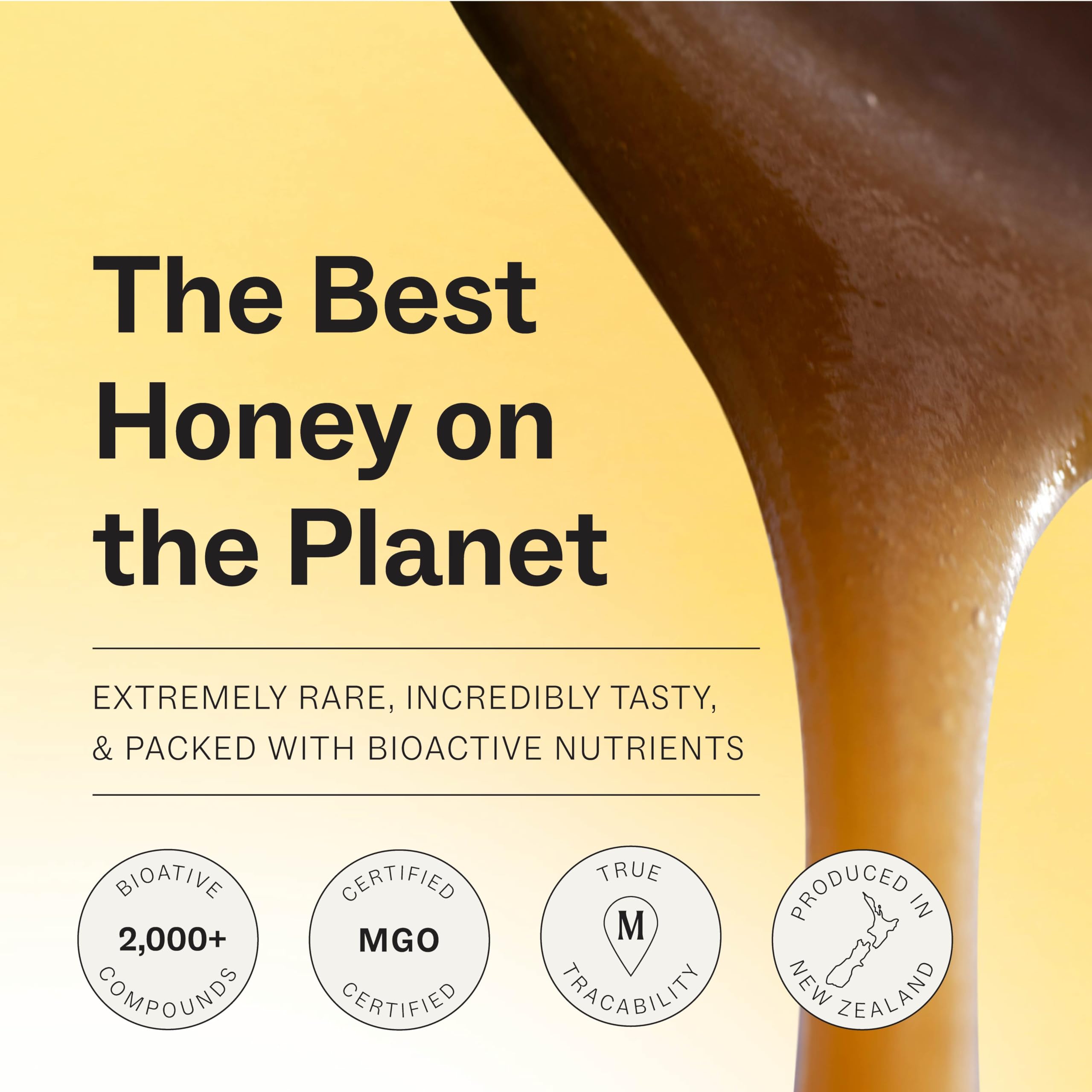 Manukora Raw Manuka Honey, MGO 50+, New Zealand Honey, Non-GMO, Traceable from Hive to Hand, Daily Wellness Support - 250g (8.82 Oz)
