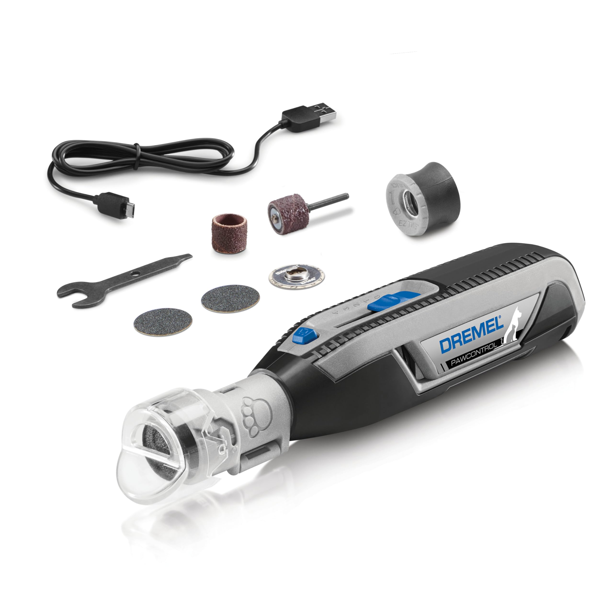 Dremel PawControl 7760-PGK Hunde-Nagelschleifer und -Trimmer – kabelloses & wiederaufladbares Tierpflege-Set – sicher und schonend für Hunde, Katzen und Kleintiere