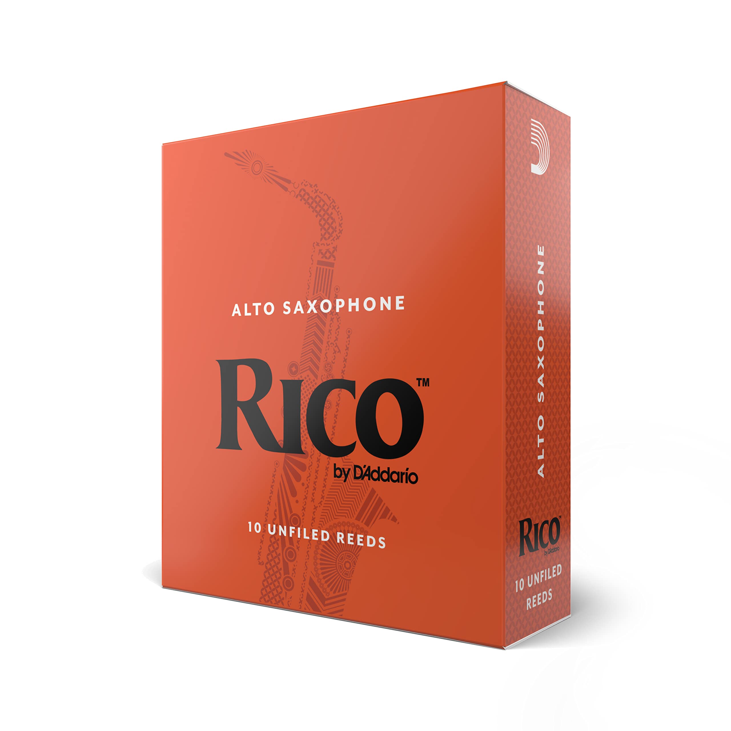 D'Addario Woodwinds, Rico Saxophone Reeds, Alto Sax, RJA1025, Strength 2.5, 10-Pack
