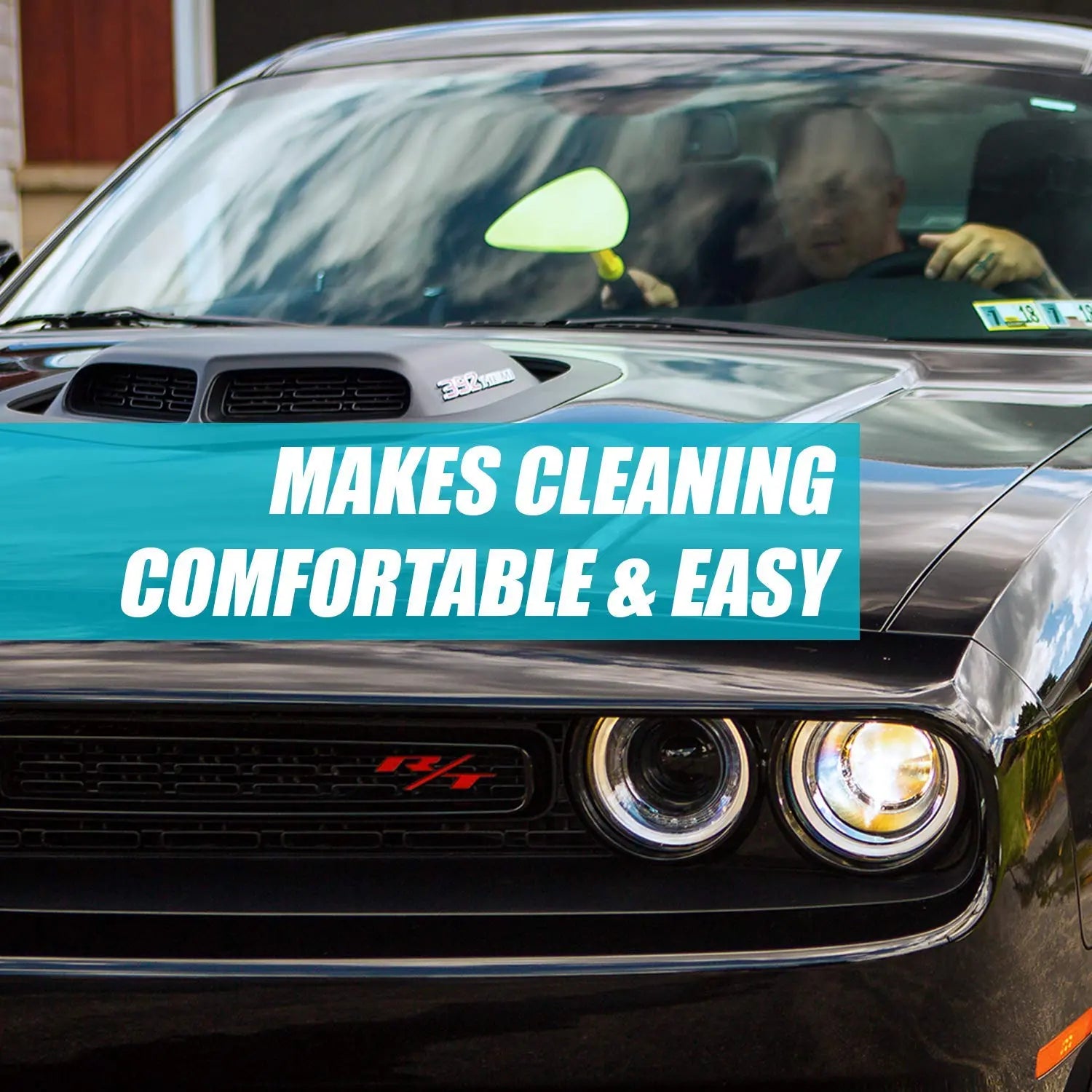 Invisible Glass 99031 Reach & Clean Glass Windshield Cleaner Tool Combo Kit With Premium Aerosol Glass Cleaner, Extendable Handle, (2) Reusable Quick Change Microfibers, and Storage Bag