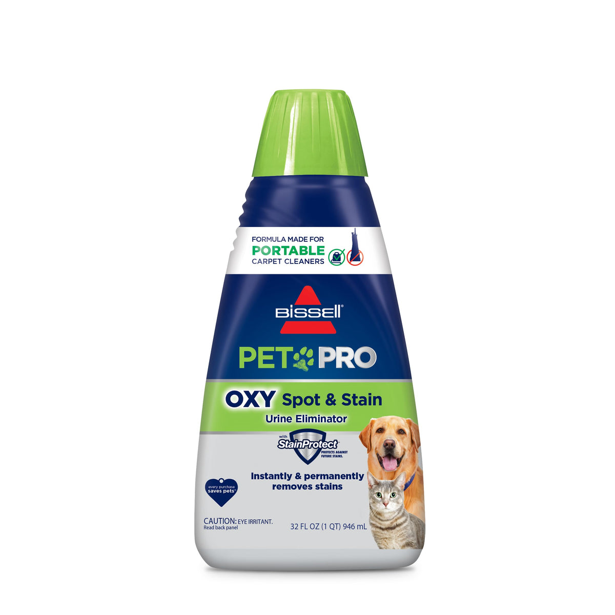تركيبة بيسيل PET PRO OXY لإزالة البقع والبقع لأجهزة تنظيف السجاد المحمولة، 32 أونصة، 2034