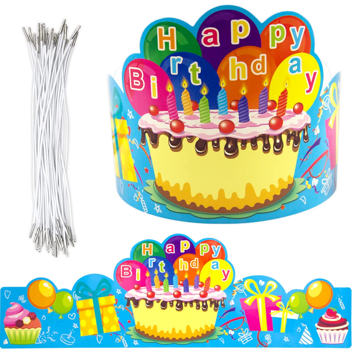 Fancy Land Geburtstagskronen für Kinder Familie Geburtstag Klassenzimmer Schule Jungschar Partyzubehör Packung mit 30 Must-haves für das Klassenzimmer Kindergarten Vorschule Vorkindergarten