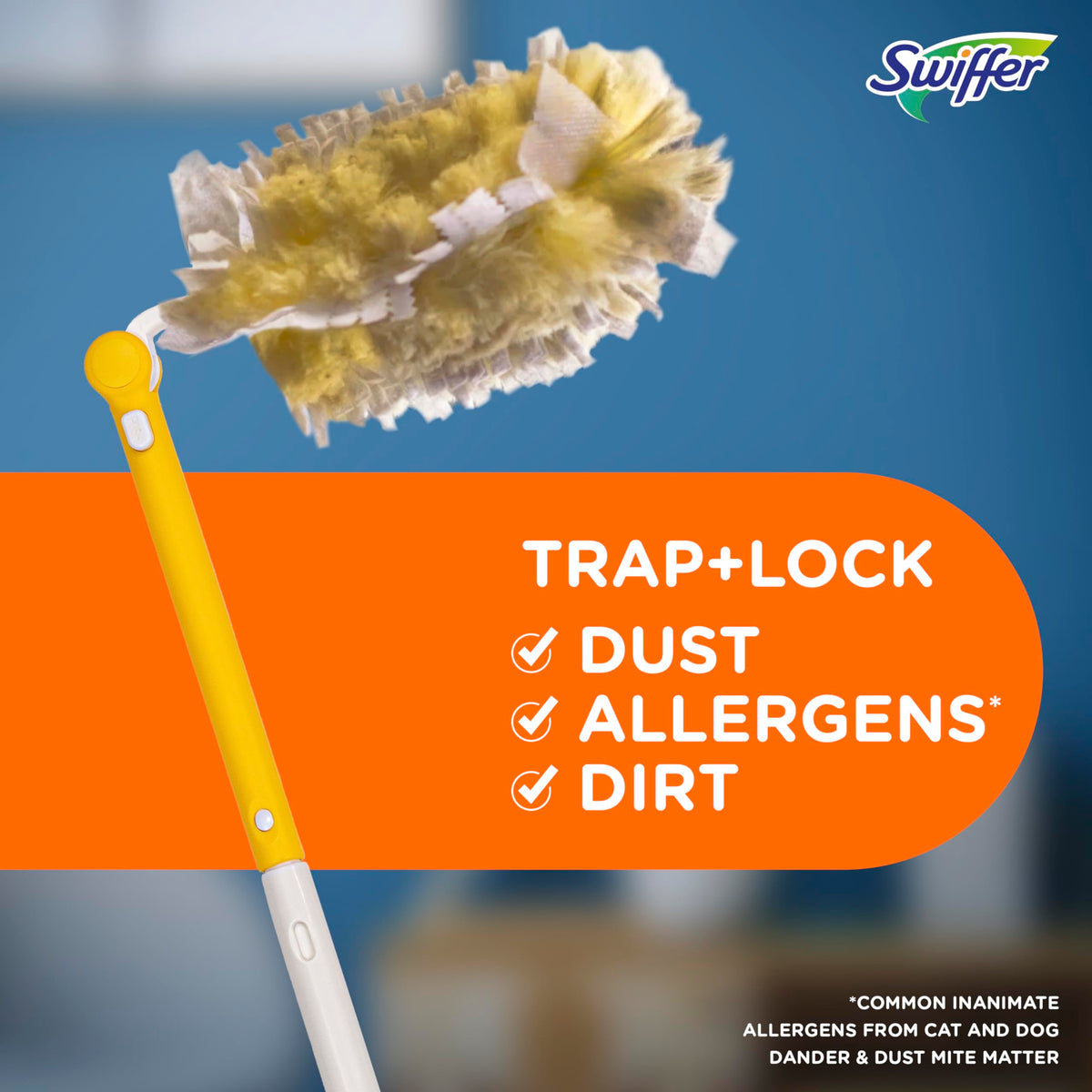 Swiffer Staubmagnet XXL Staubwedel Starter-Kit mit ausziehbarem Stiel (90 cm) und 3 Nachfüllern