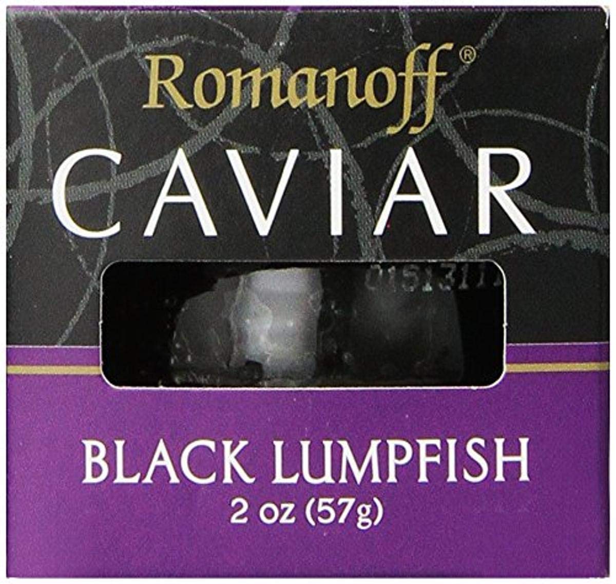 Romanoff Kaviar Schwarzer Seehasenrogen, 57 g, Ganz