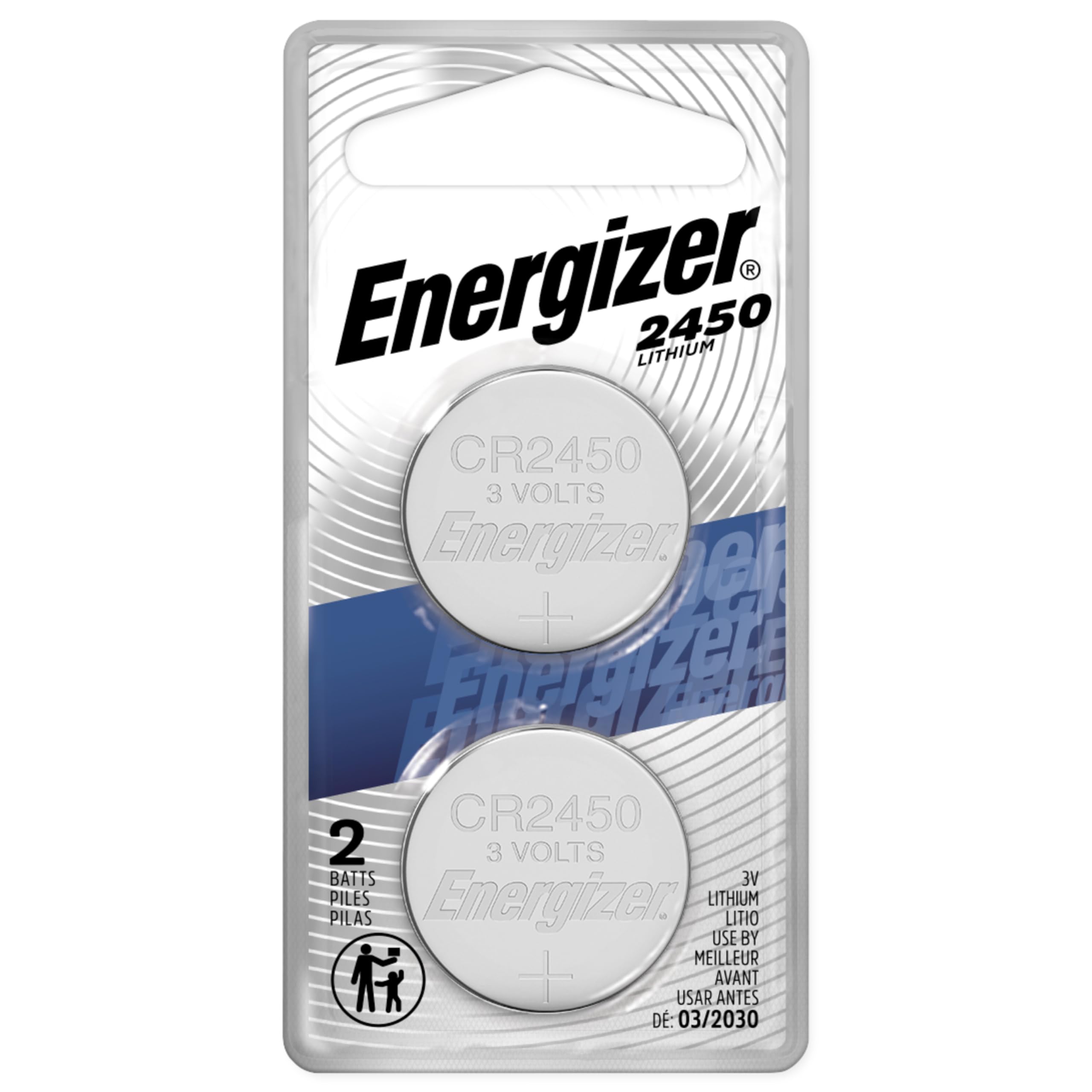 Energizer 2450 Lithium-Knopfzelle, 2 Stück