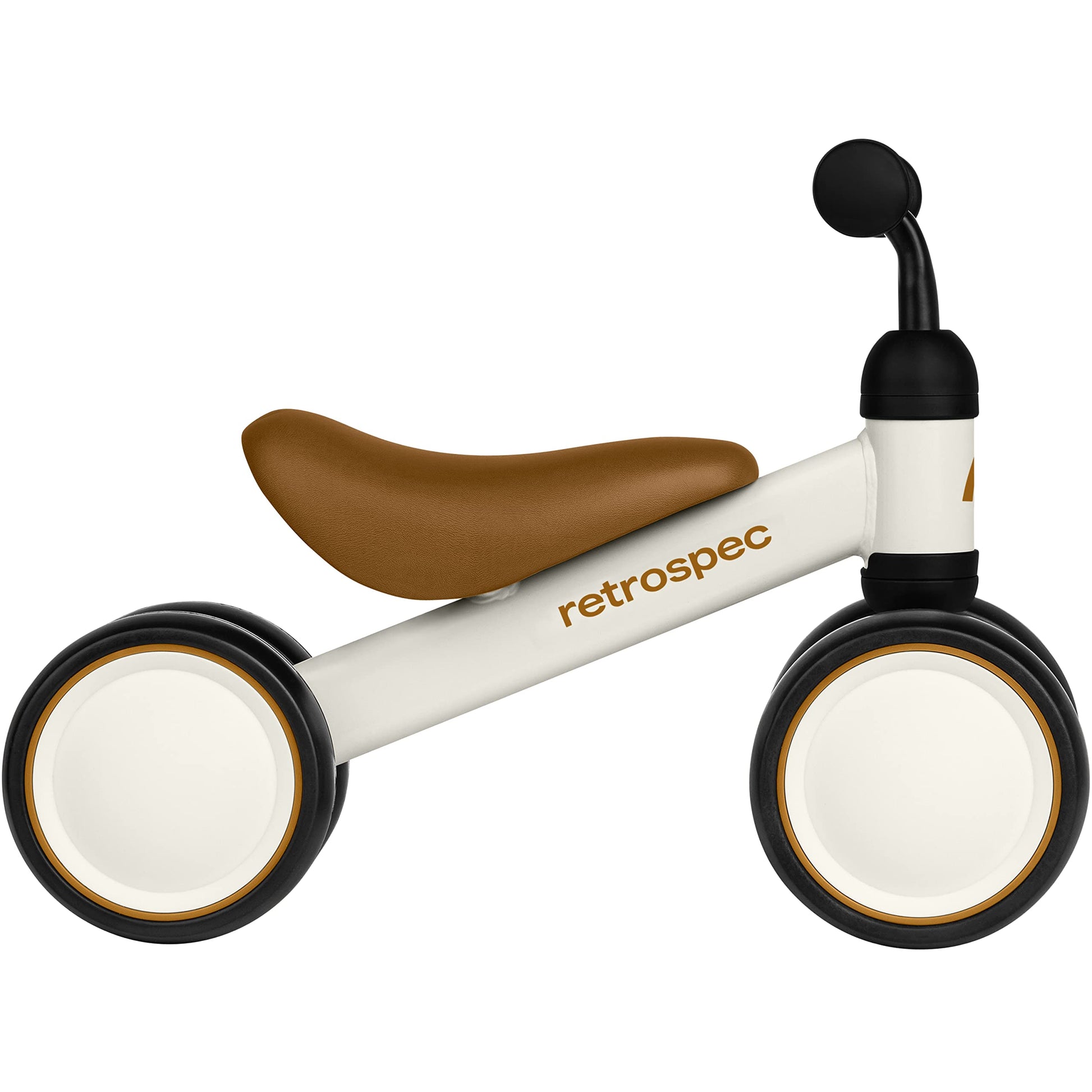 Retrospec Cricket Baby Walker Balance Bike with 4 Wheels for Ages 12-24 Months - Baby Toys & Toddler Toys for 1 Year Olds - Ride On Bicycle - Boys & Girls