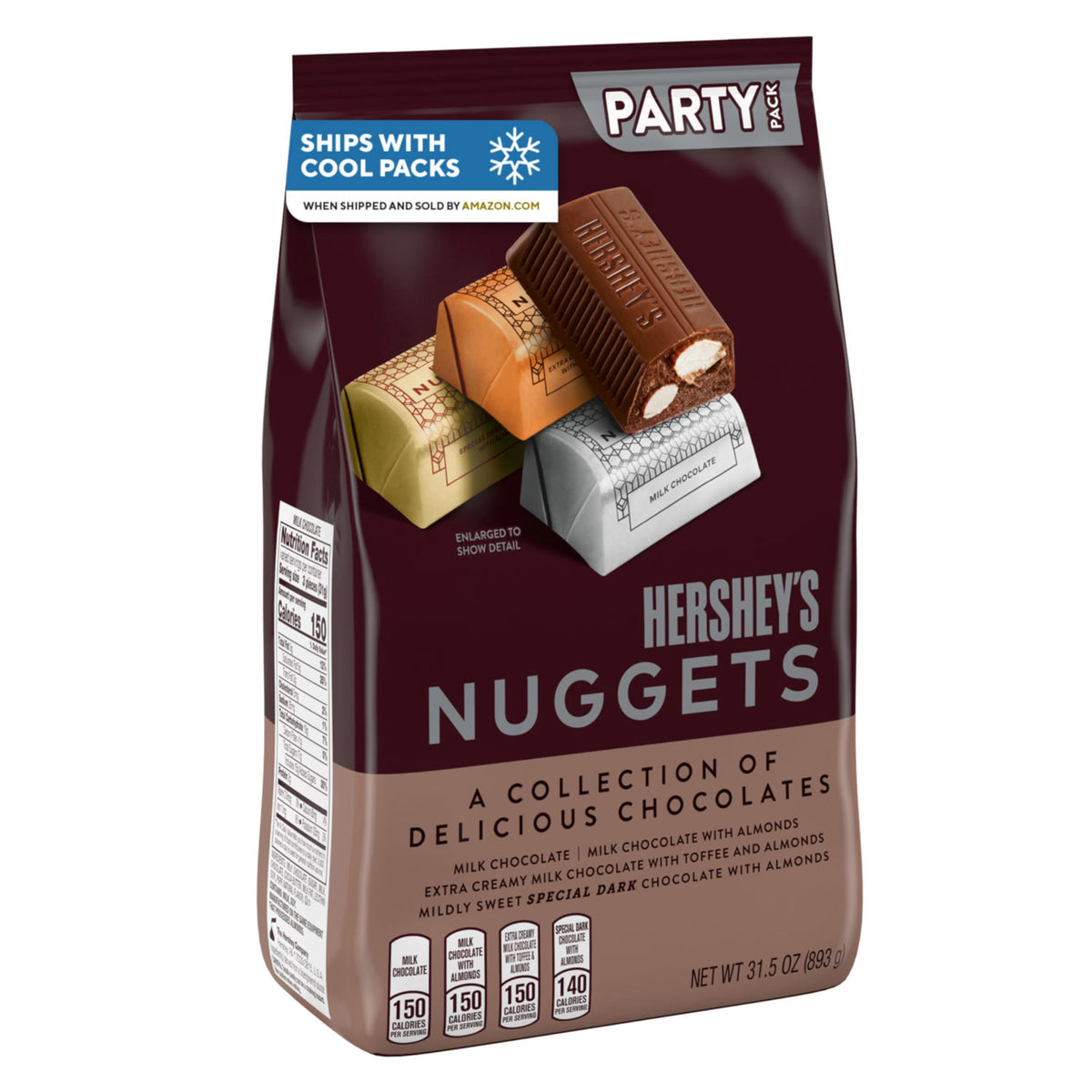 HERSHEY'S NUGGETS Schokoladenmischung Party Pack, Halloween Süßigkeiten, 893g