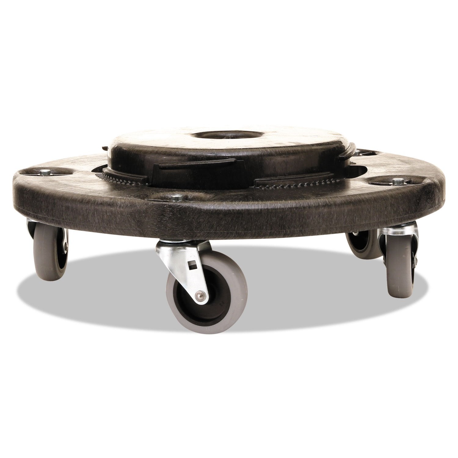 Rubbermaid Commercial Products BRUTE Dolly Black Fits 20 gallon, 32 gallon, 44 gallon, and 55 gallon BRUTE Containers, for Restaurants/Back of House/Offices/Warehouses/Airports/Commercial Environments