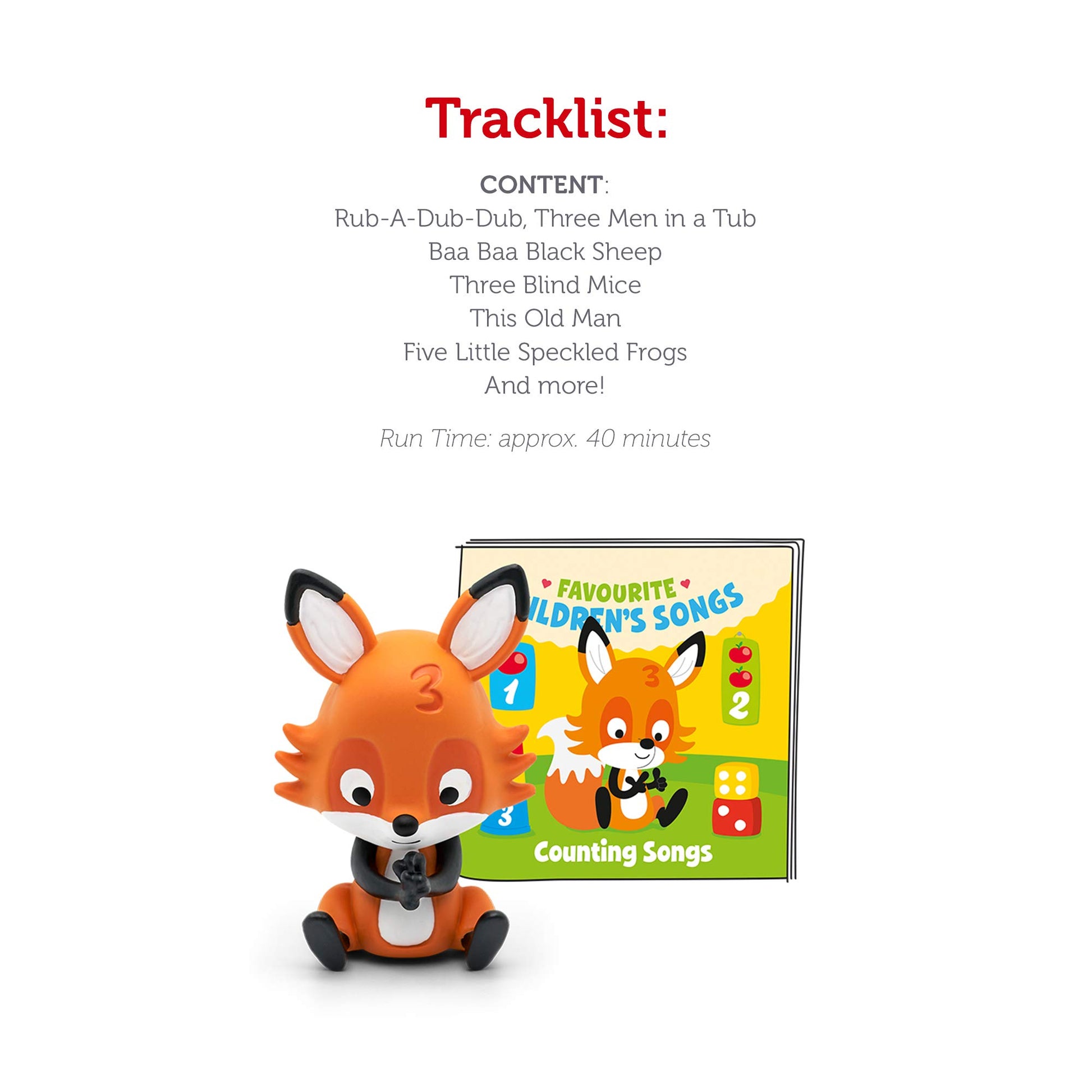 Tonies Favorite Children's Songs: Counting Songs Audio Toy Figurine