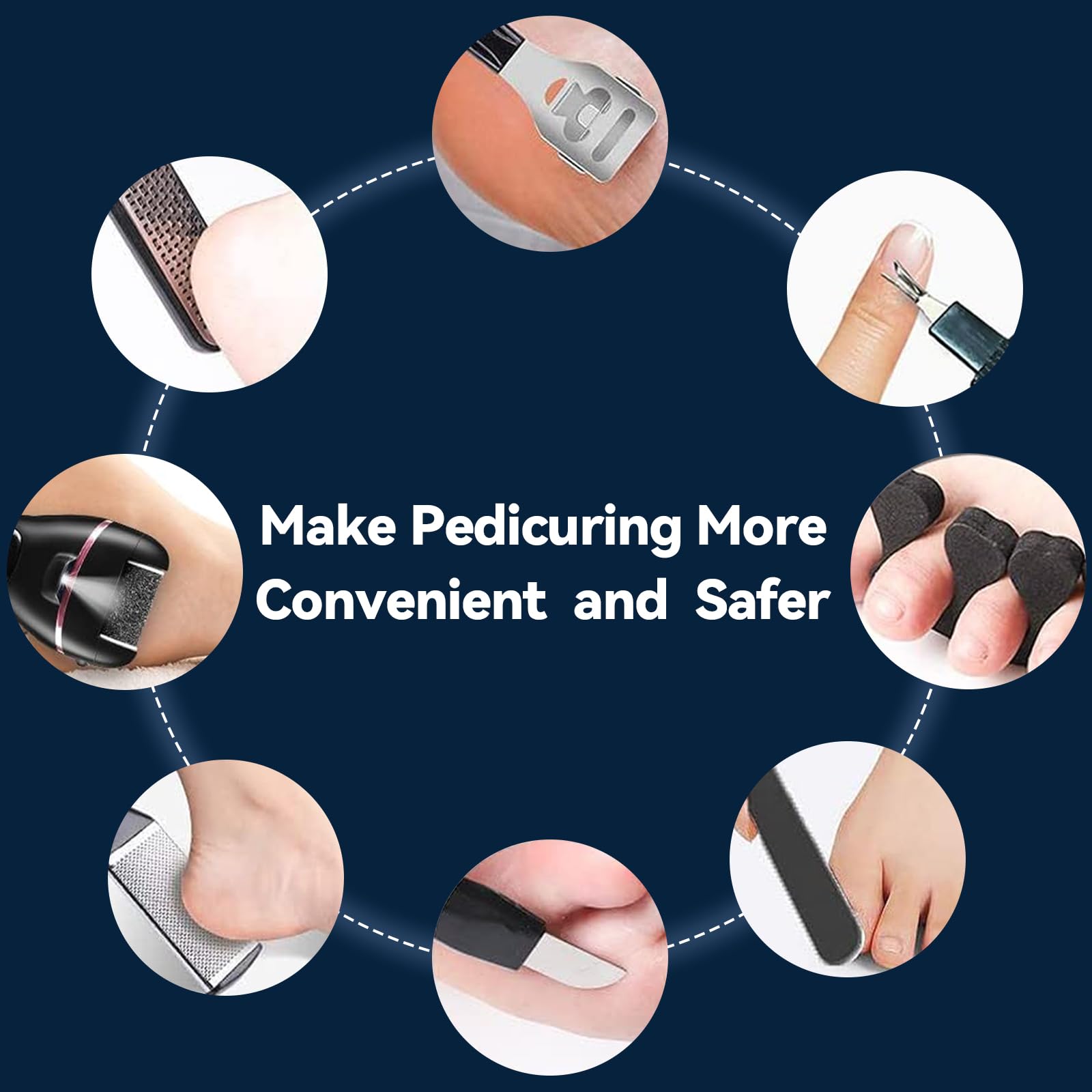 Electric Callus Remover for Feet with Rechargeable Waterproof 17 in 1 Professional Pedicure Kit with 3 Roller Heads 2 Speed Foot Care Tools Perfect for Dead Hard Cracked Dry Skin