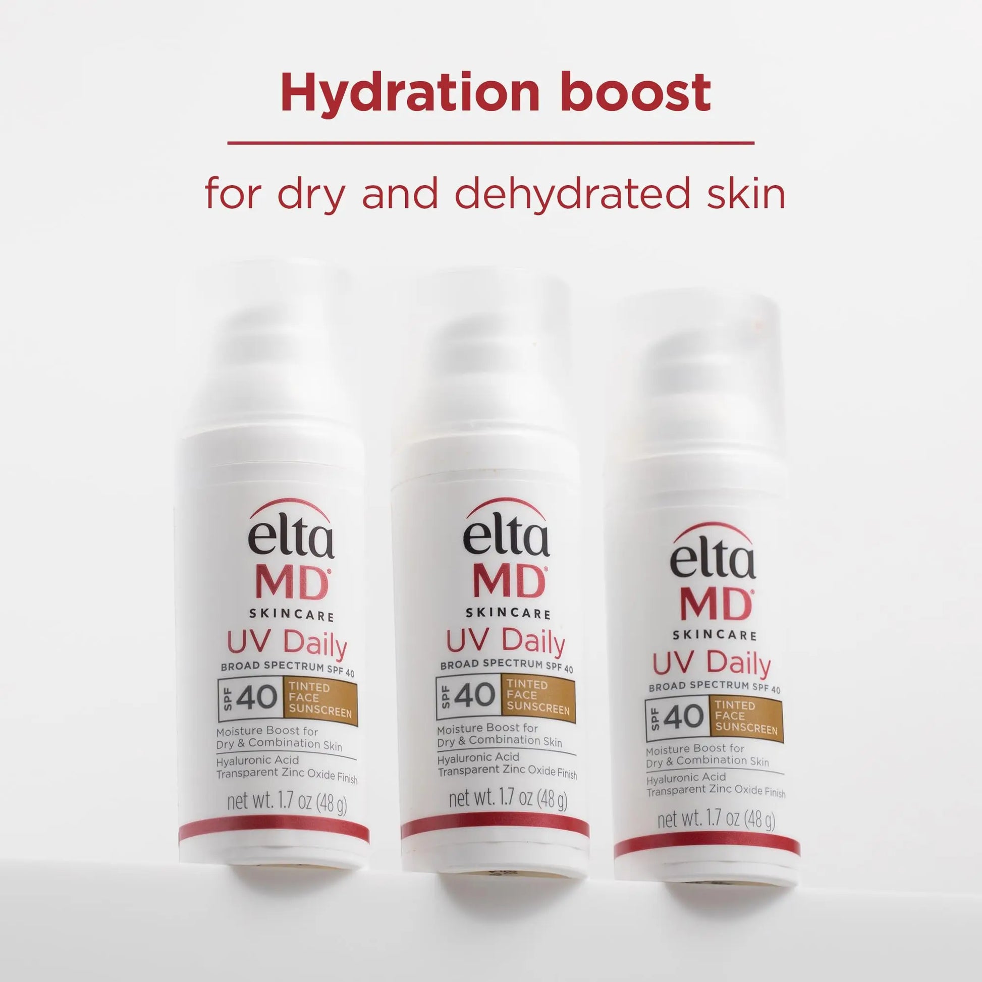 EltaMD UV Daily Tinted SPF 40 Face Sunscreen Moisturizer with Zinc Oxide, Tinted Daily Face Moisturizer with SPF, Sunscreen for Dry Skin,1.7 oz Pump