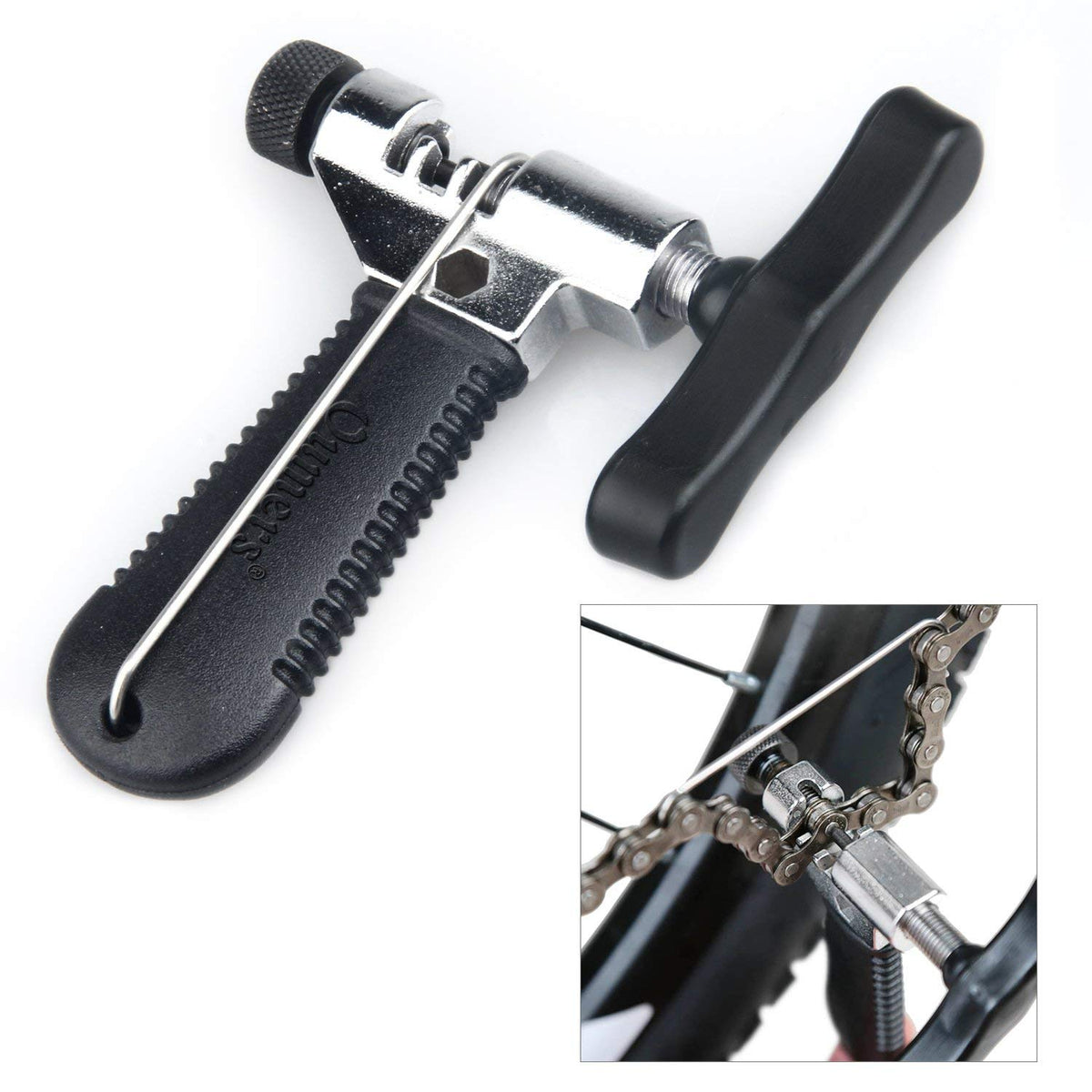 Oumers Universal Bike Chain Tool, Road & Mountain Bicycle Chain Breaker & Installer Kit, Chian Splitter Repair Kit