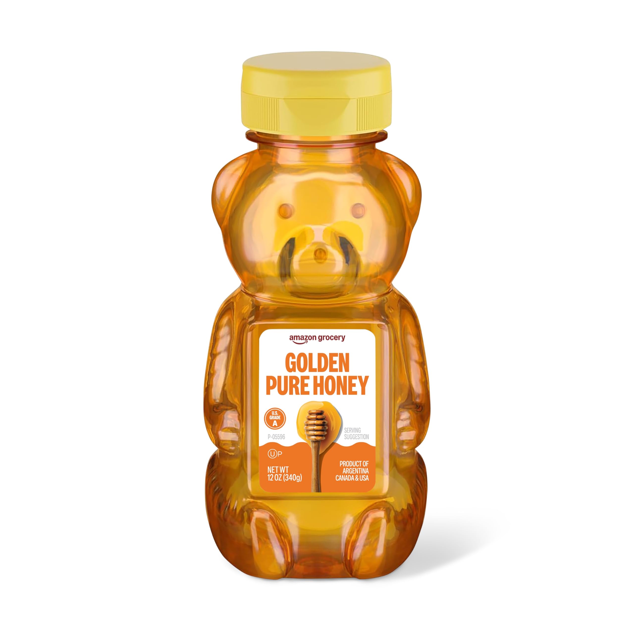 Amazon Grocery, Golden Pure Honey, 12 Oz (Zuvor Amazon Fresh, Verpackung kann variieren)