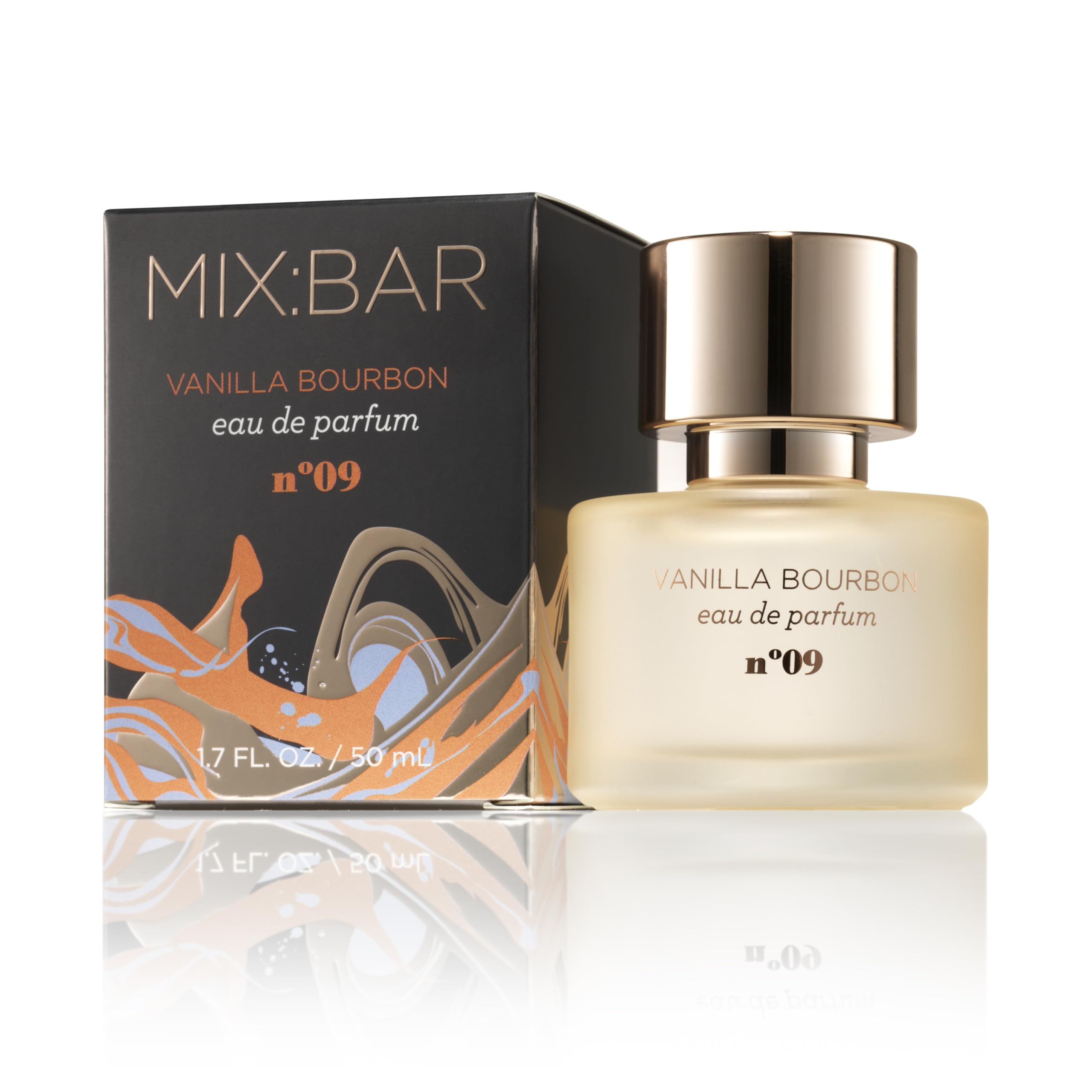 MIX:BAR Perfume for Women - Vanilla Bourbon Fragrance - Eau de Parfum Spray - Notes of Sandalwood, Vanilla Bean, Jasmin, Bergamot, 1.7oz