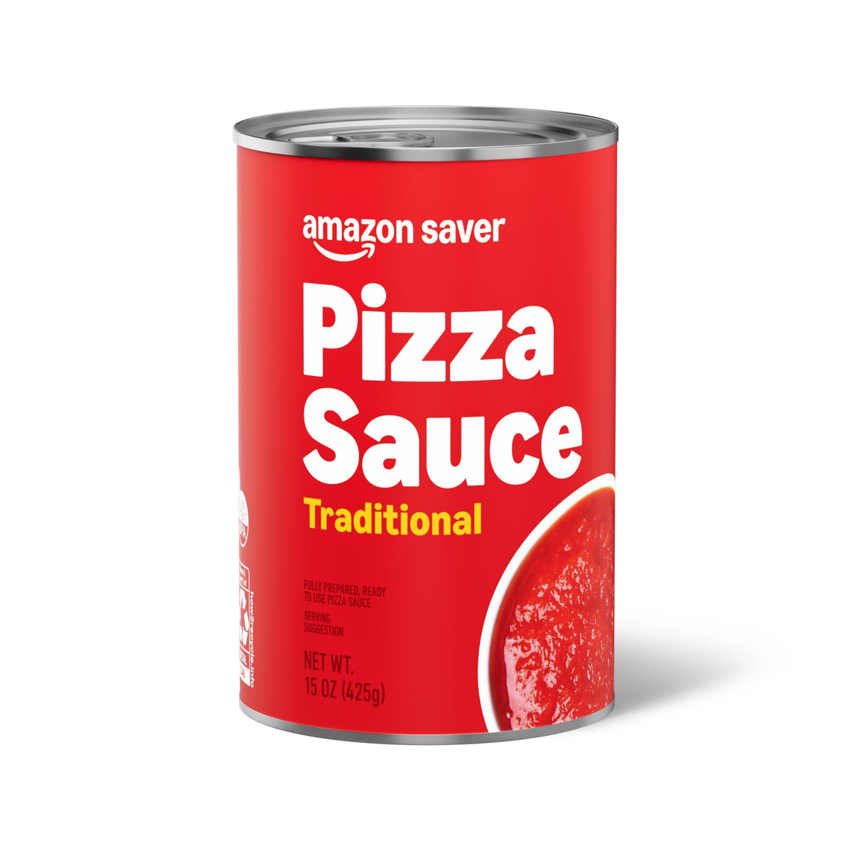 Amazon Saver, Traditionelle Pizzasauce, 425 g (zuvor Happy Belly, Verpackung kann abweichen)