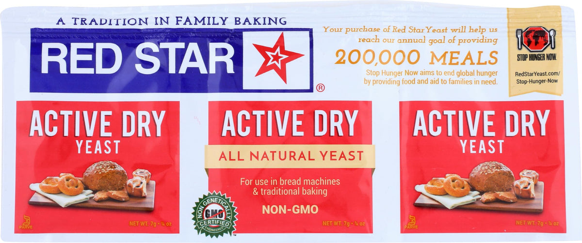 Red Star, Hefe Eine Aktive Trockene Glutenfrei 3er-Packung, 0,75 Unzen