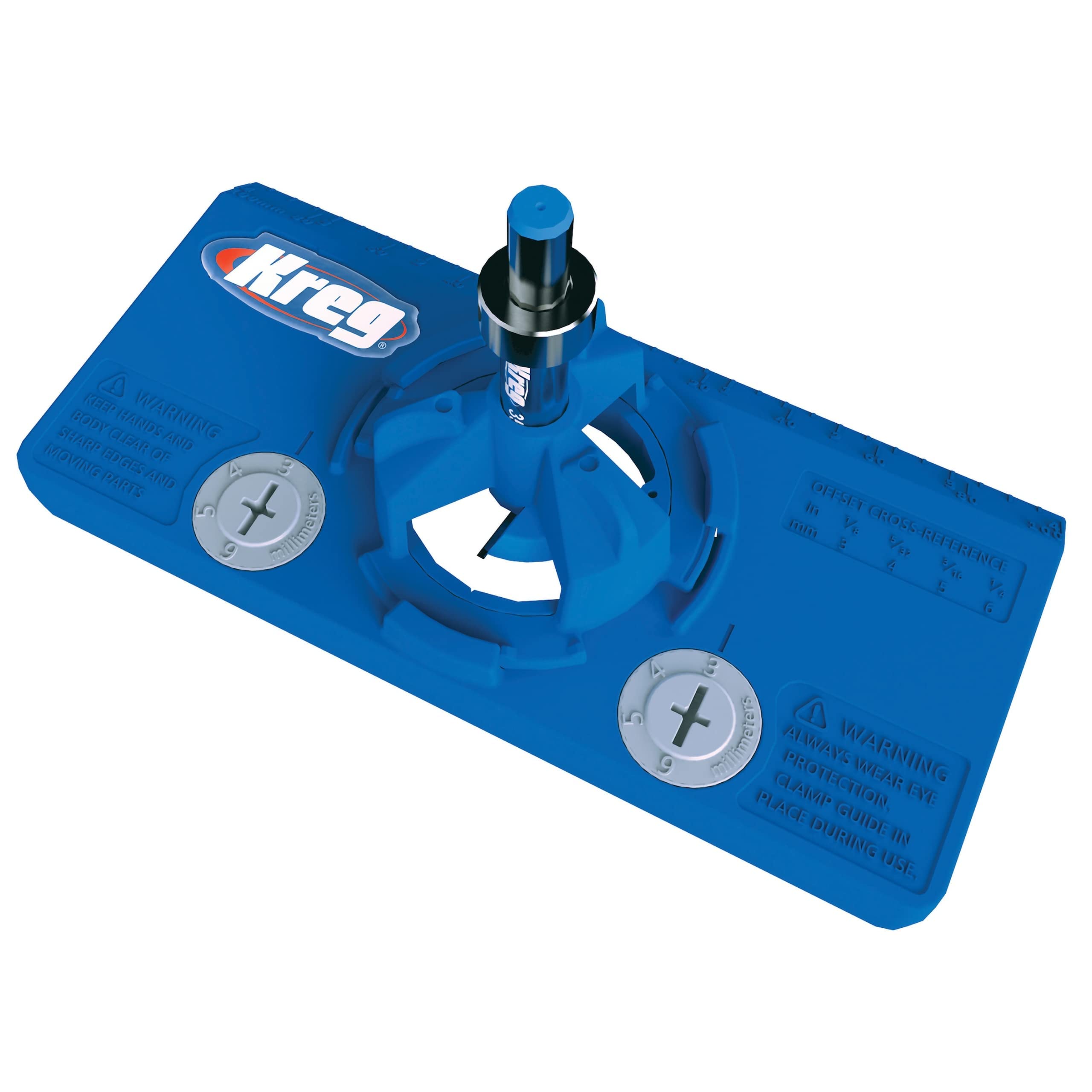 Kreg KHI-HINGE Concealed Hinge Jig – Precision Cabinet Door Hinge Tool – Drill Guide for Concealed (Euro) Cabinet Hinge Installation – Adjustable Boring Jig – 35mm cup-style concealed hinges