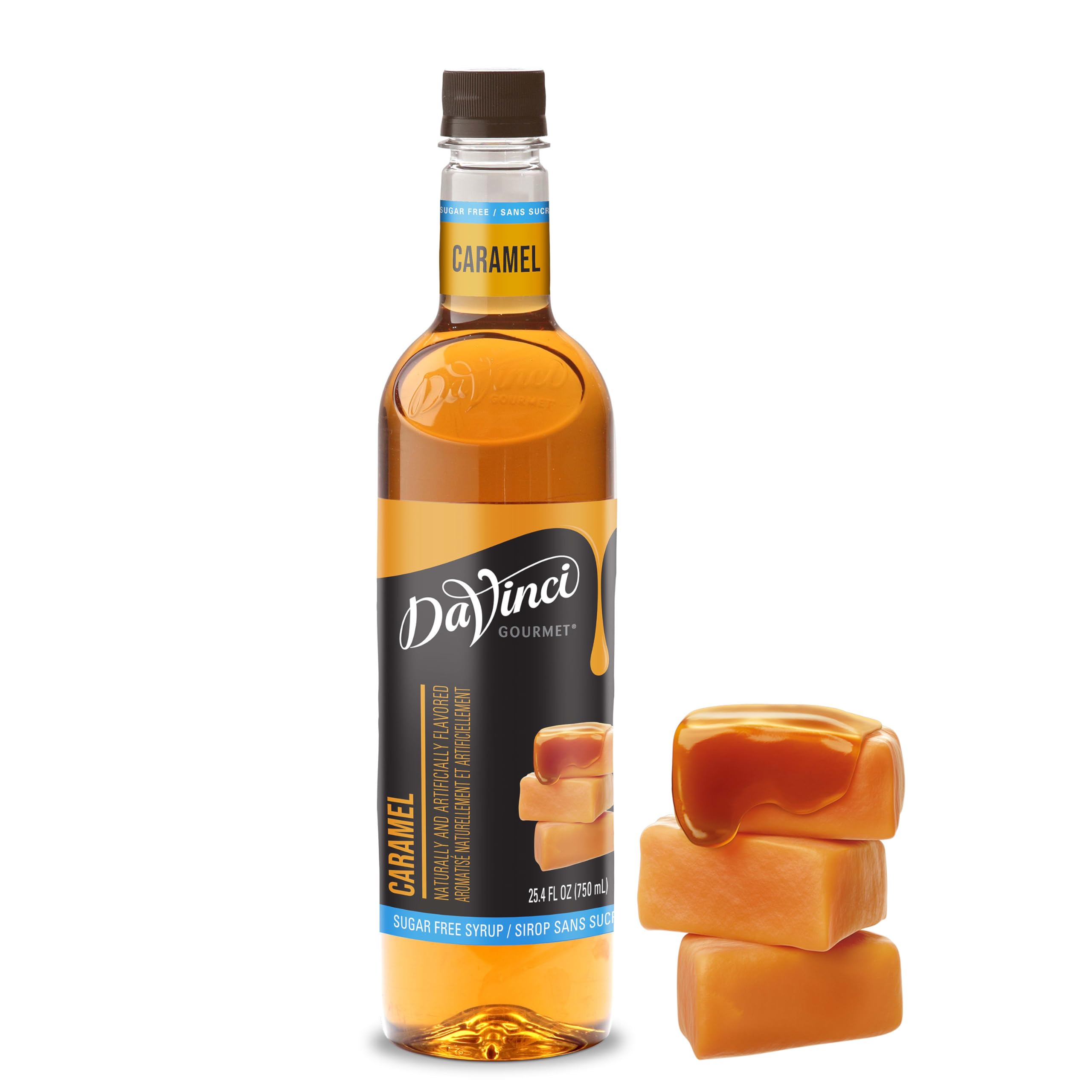 DaVinci Gourmet Zuckerfreier Karamellsirup, 750 ml (1er-Pack)