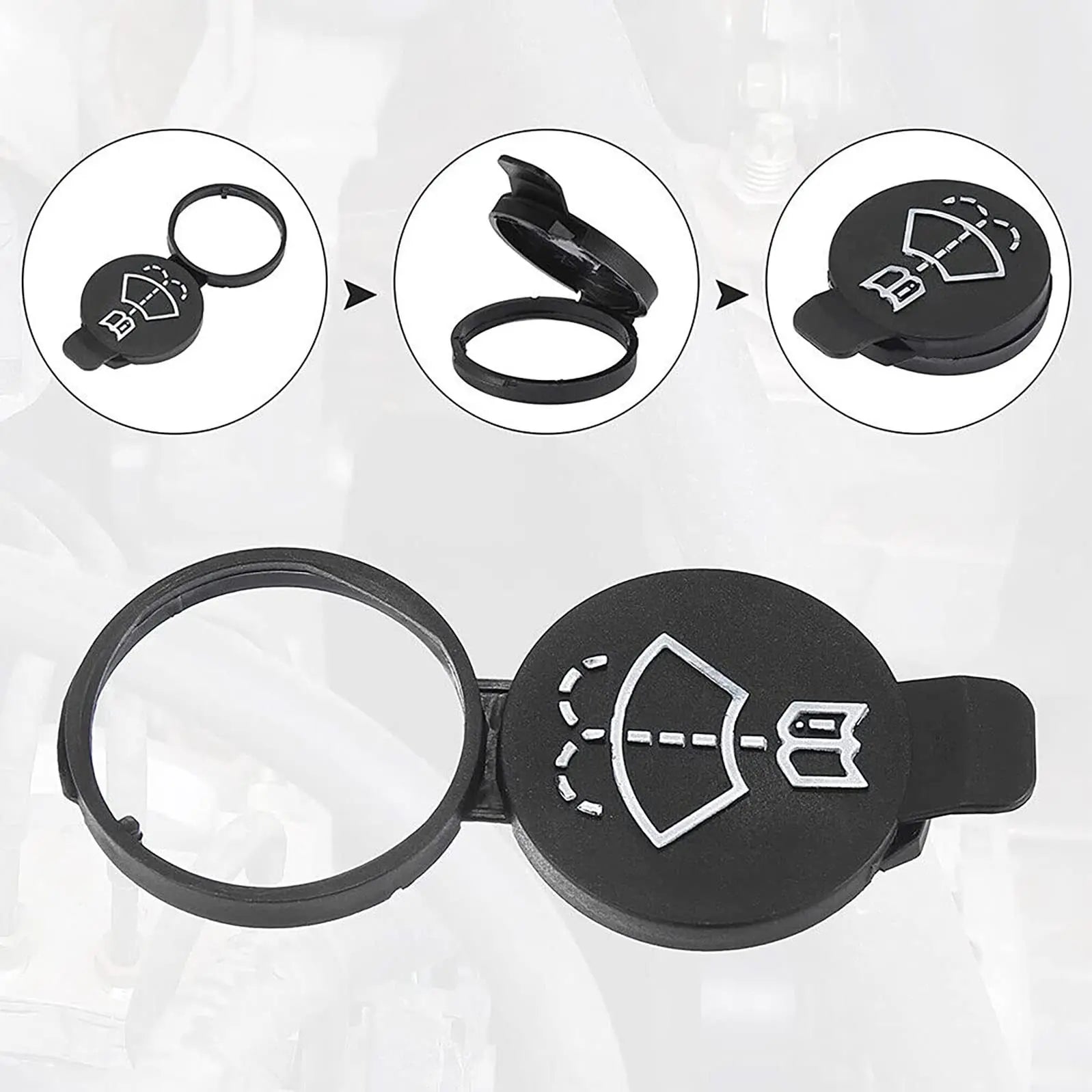 Windshield Wiper Washer Fluid Reservoir Tank Bottle Cap Cover For Chevrolet，For Buick, For Cadillac, For GMC，For Chevrolet part of the model