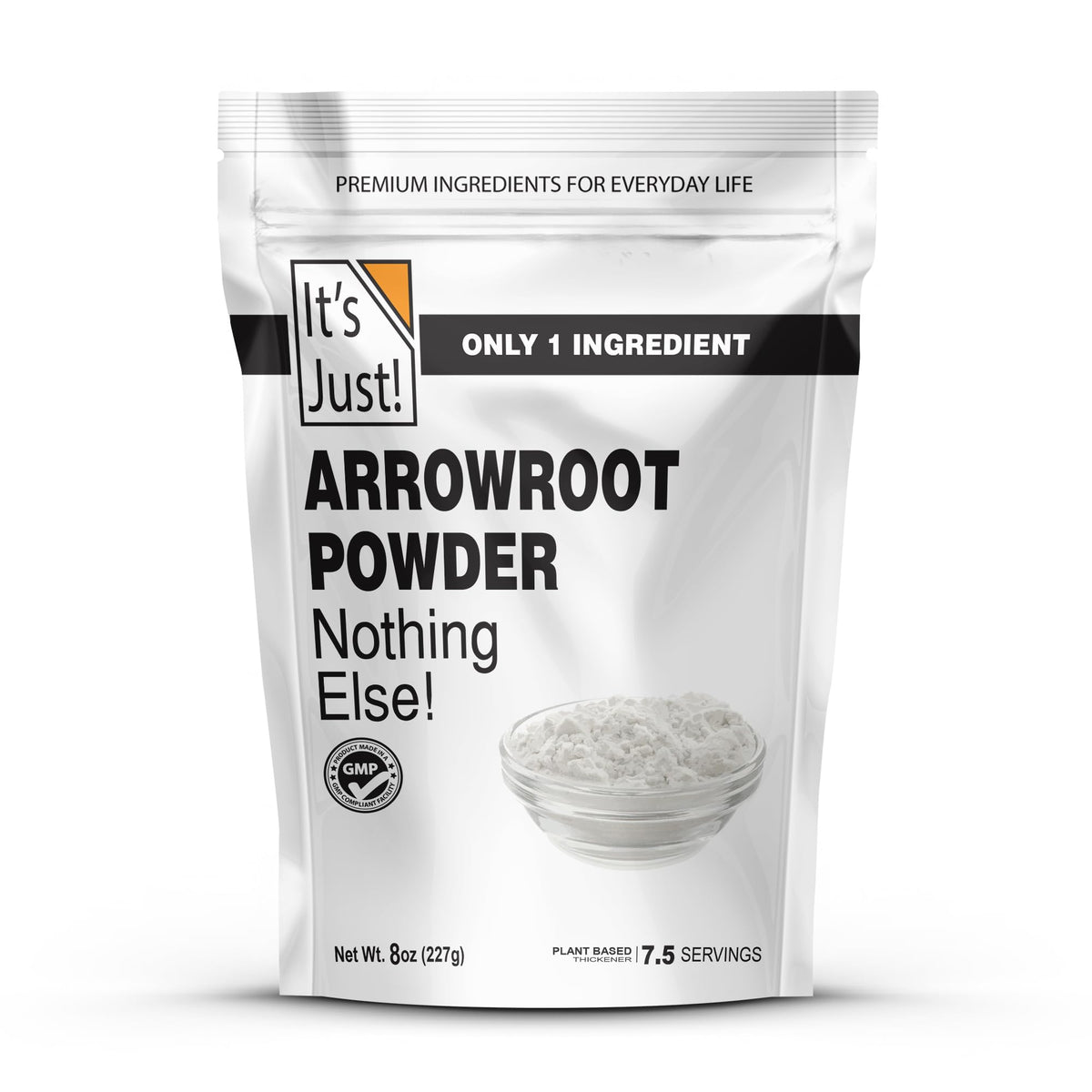 It's Just – Pfeilwurzpulver, 227 g, natürliches Verdickungsmittel, glutenfrei, milchfrei, gentechnikfrei, Maisstärke-Ersatz